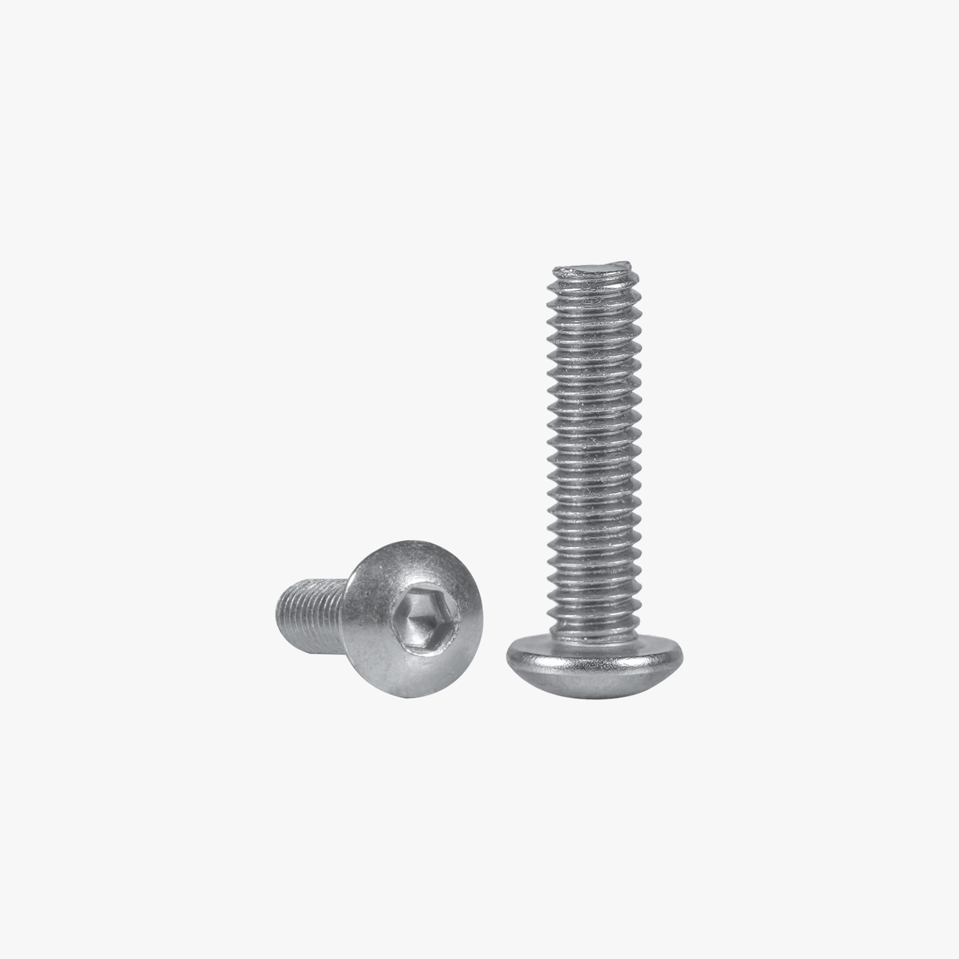 thumbnail image 2 of M3-0.5 X 8mm Button Head Cap Screws – 20-Pack, Stainless Steel A2, Allen Drive 2 of 5