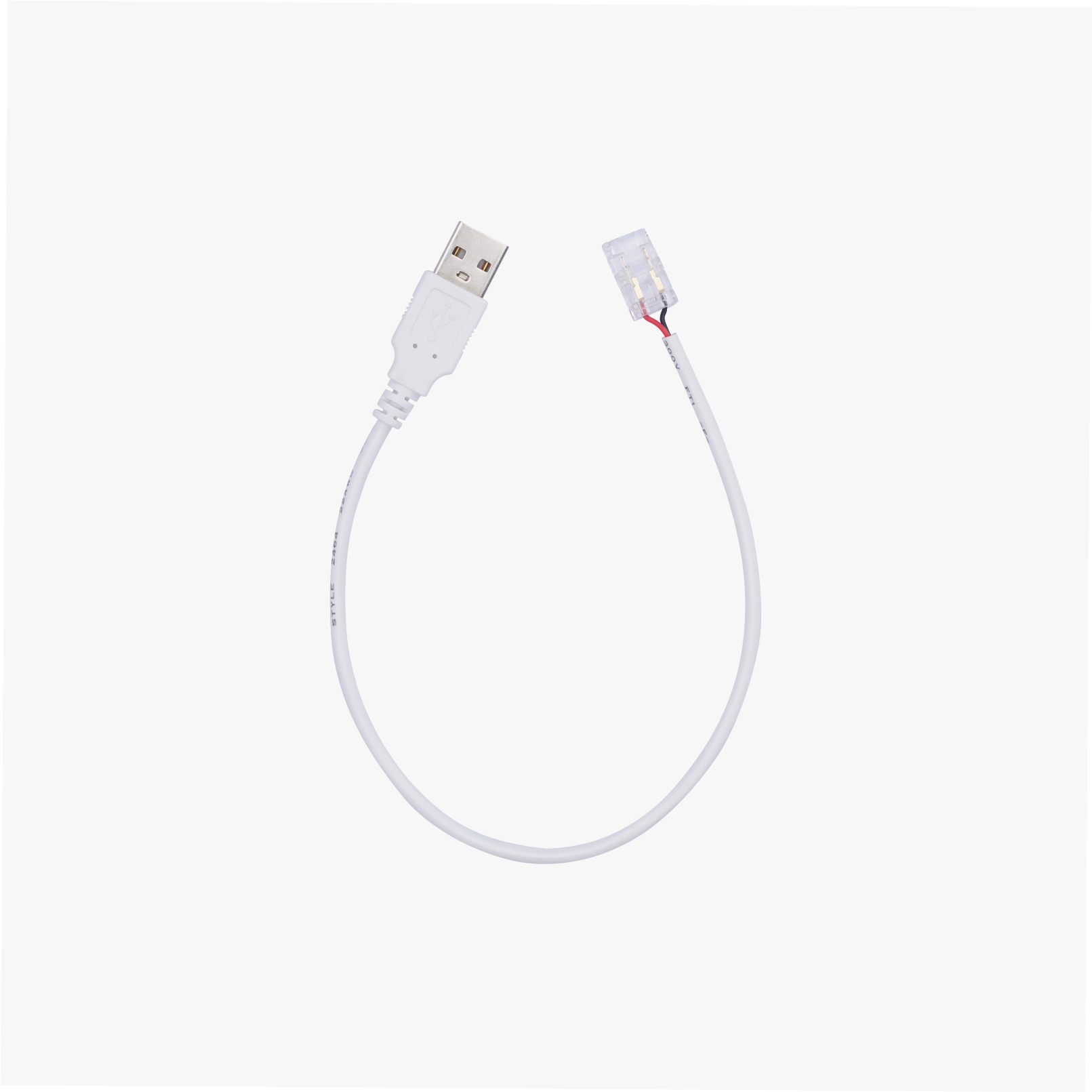 Usb A To 2 Pin 8mm Solderless Quick Connector For White Led