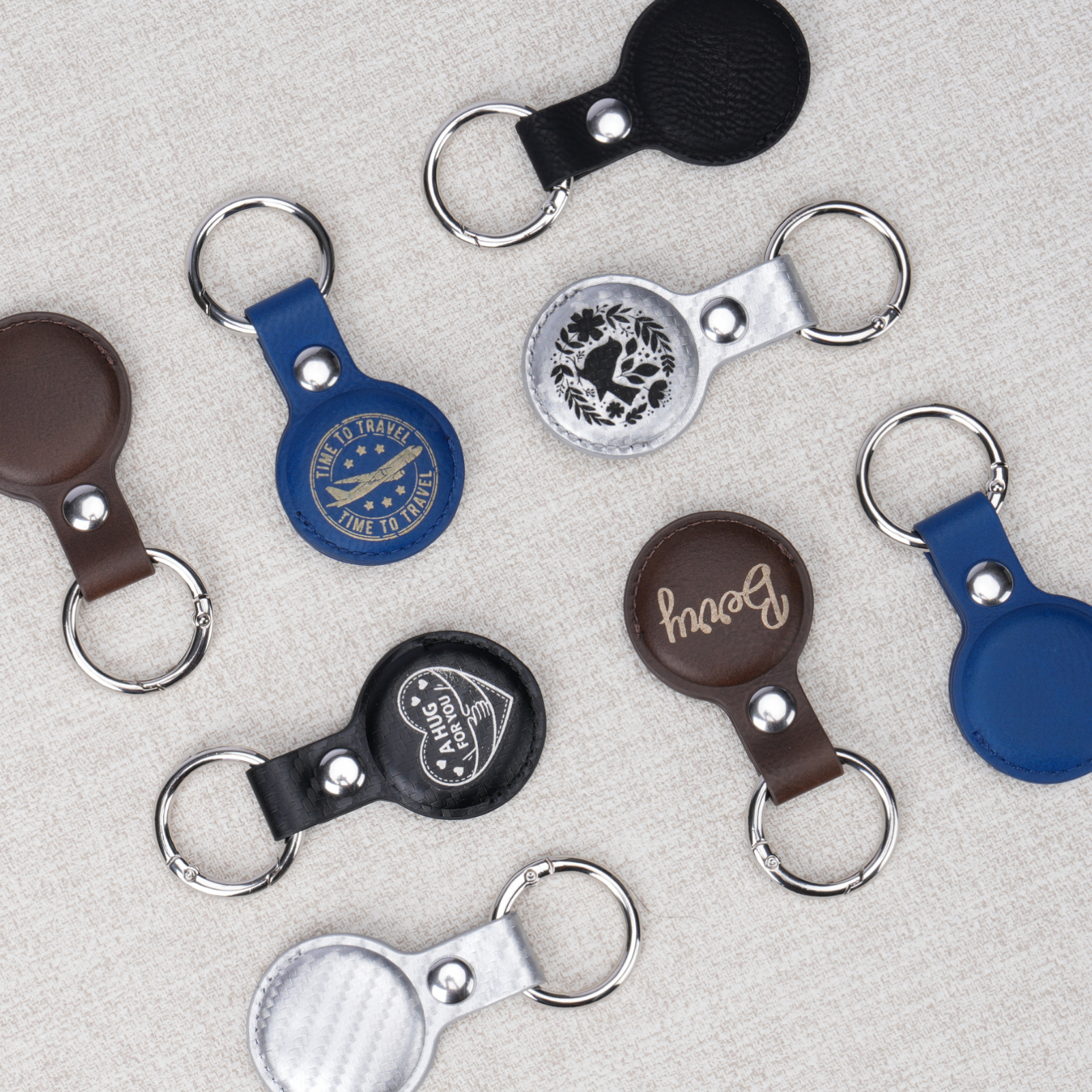 PU Leather Keychain for Airtags Holder | Bambu Lab Asia Store