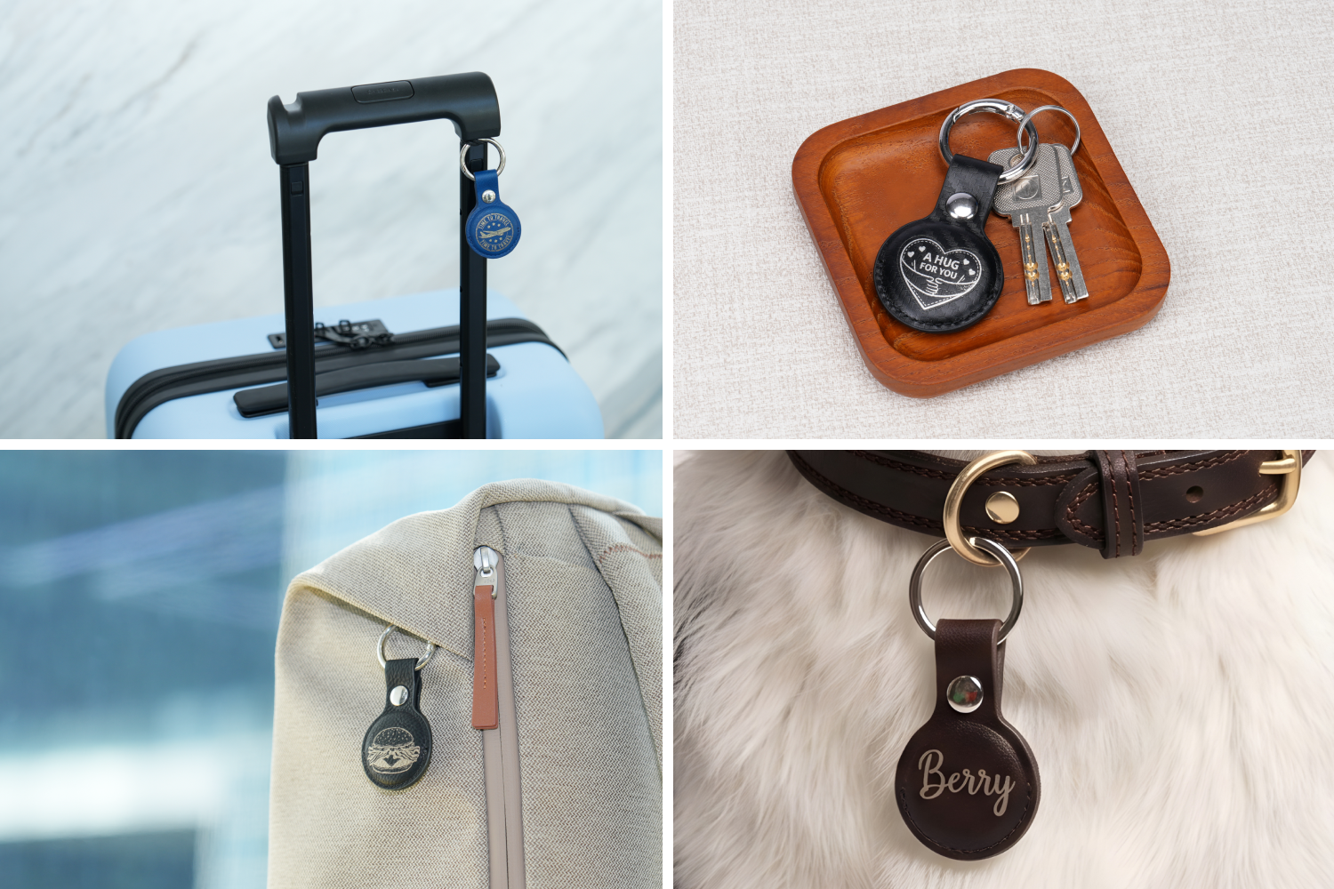 PU Leather Keychain for Airtags Holder | Bambu Lab Asia Store
