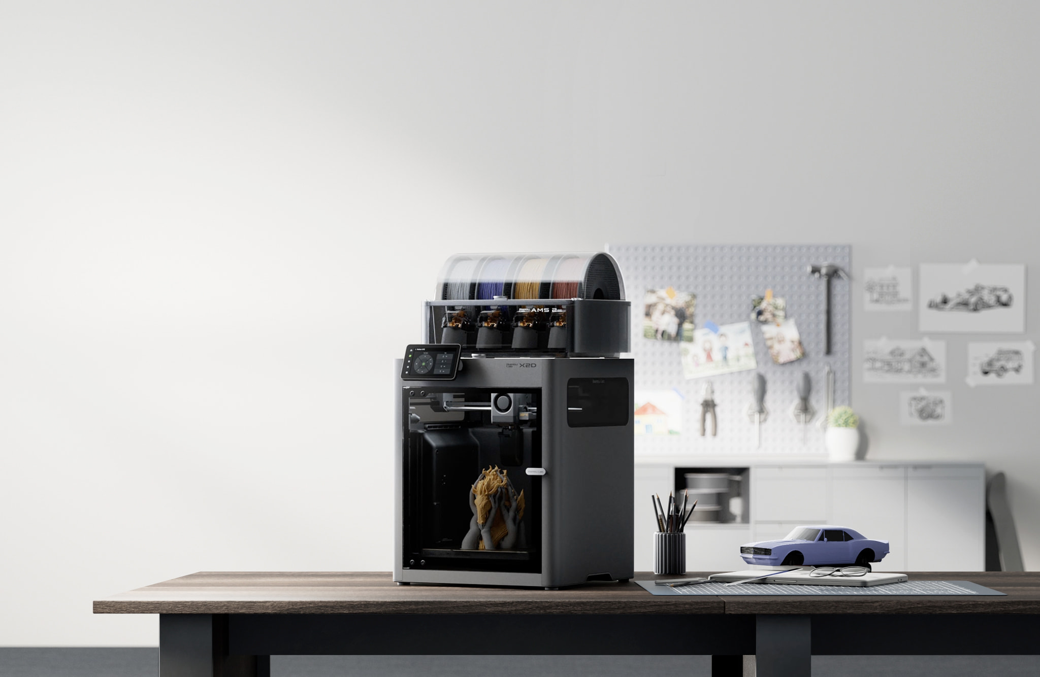 Buy Bambu Lab X2D: Budget Dual Extruder 3D Printer for Easy