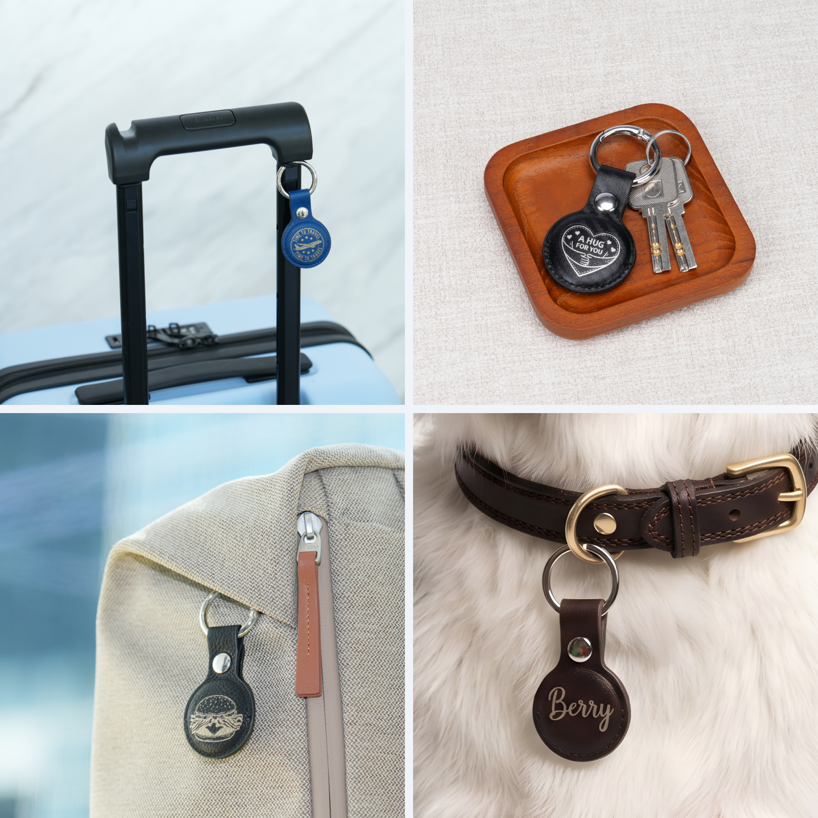 PU Leather Keychain for Airtags Holder | Bambu Lab Asia Store
