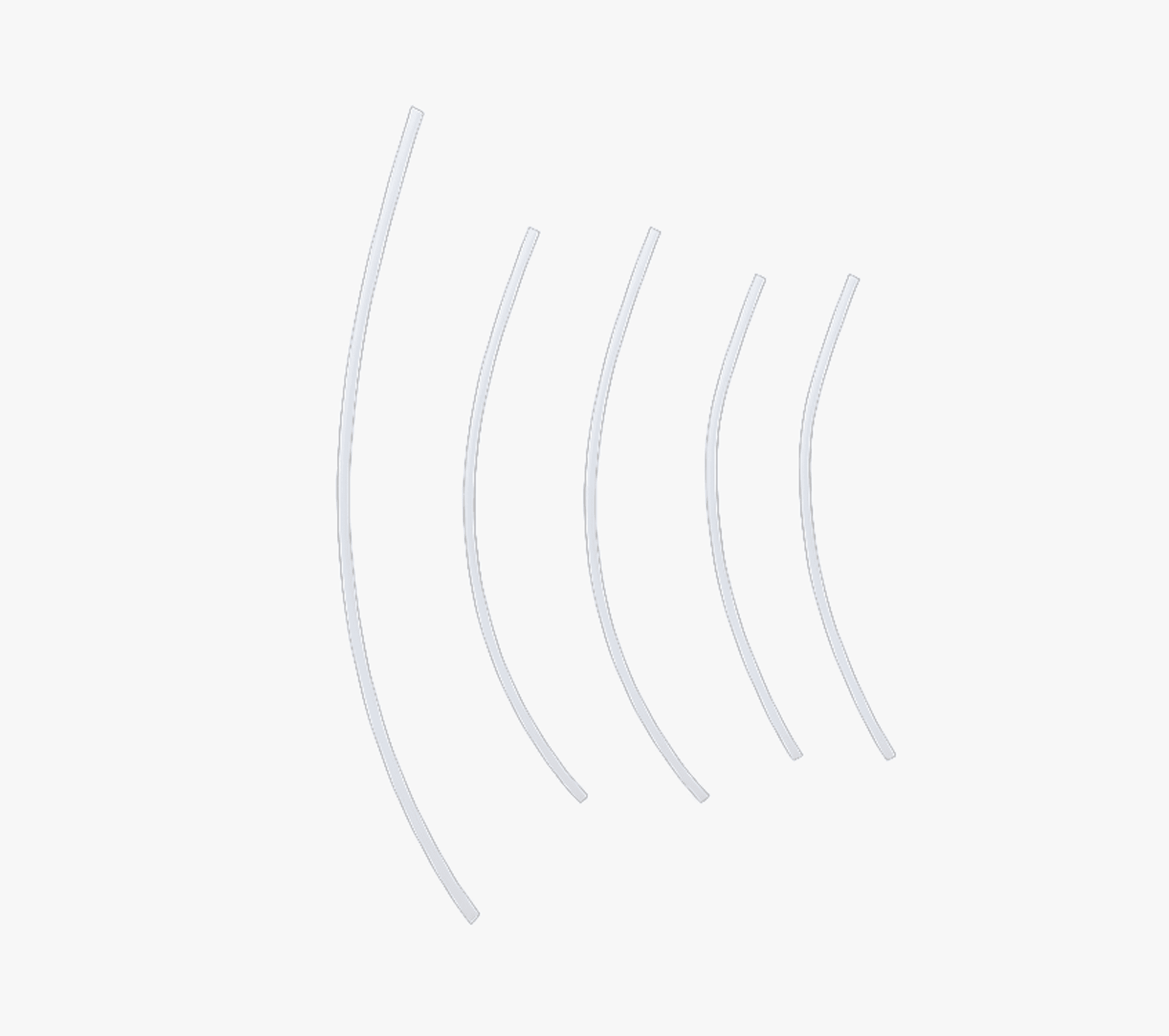 PTFE-Schlauch (185mm*2+225mm*2+900mm*1)