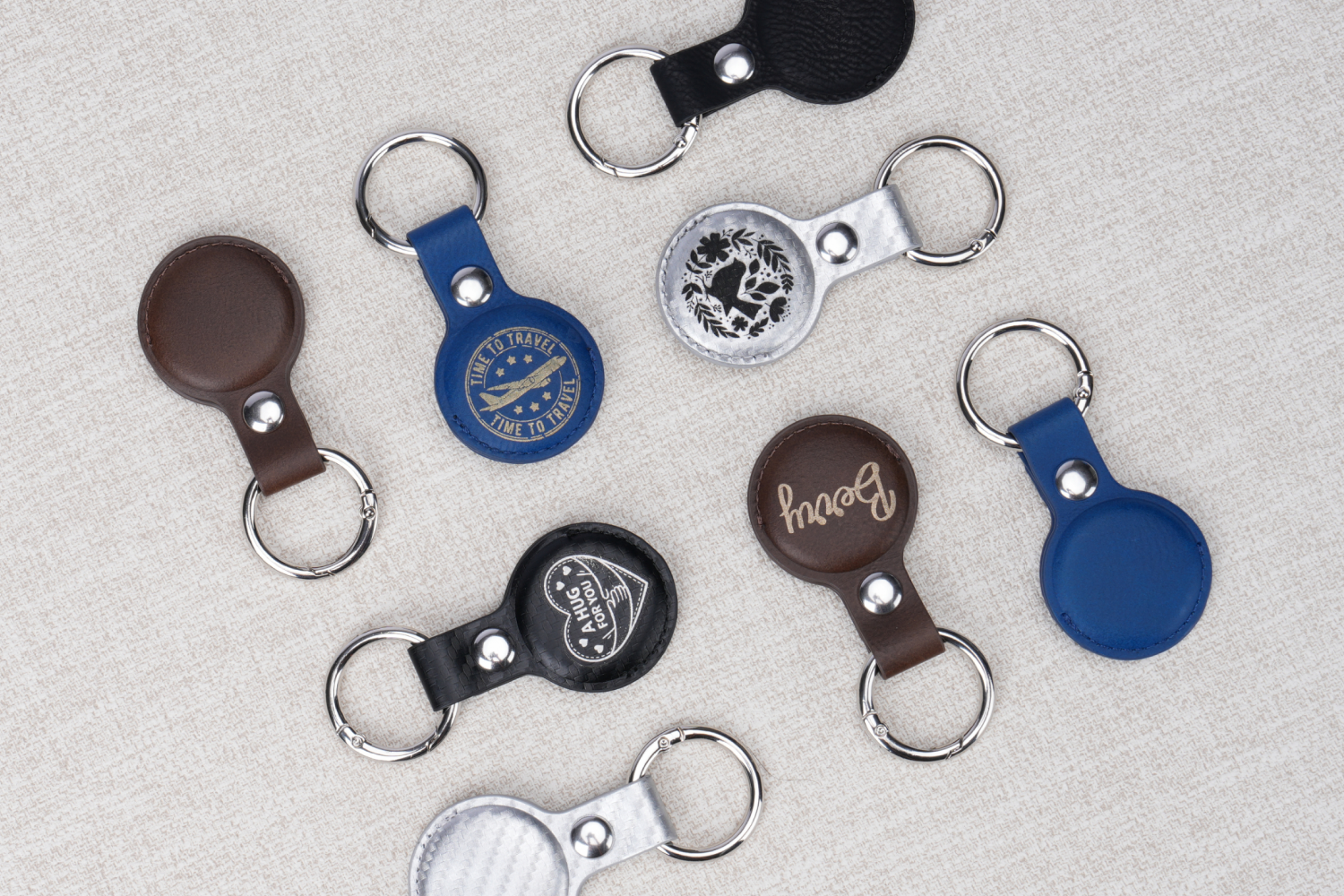 PU Leather Keychain for Airtags Holder | Bambu Lab Asia Store