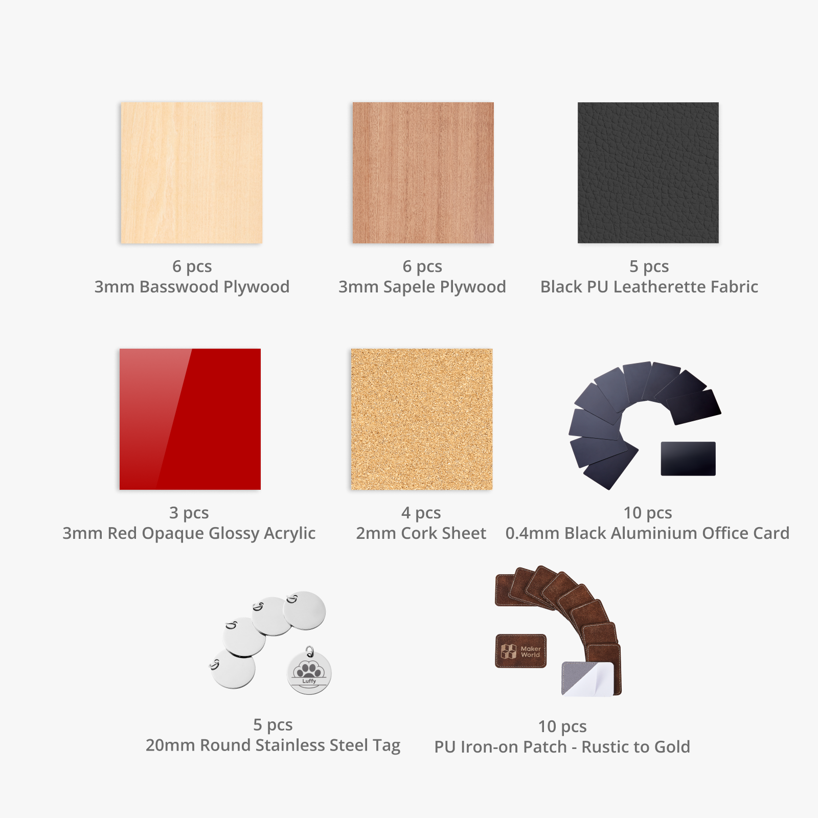 Laser Material Kit making scenarios