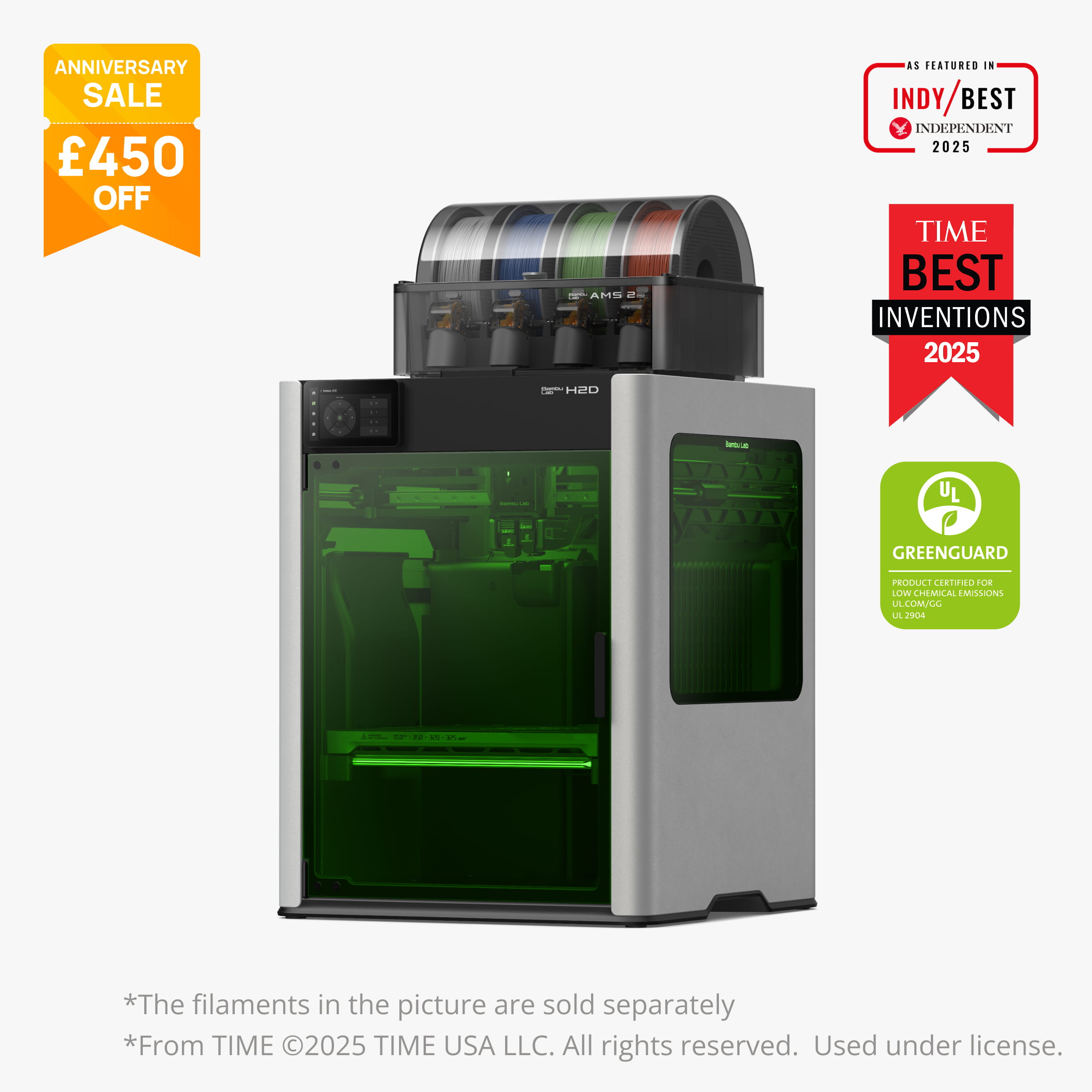 Bambu Lab H2D | Dual Extruder 3D Printer | Bambu Lab UK Store