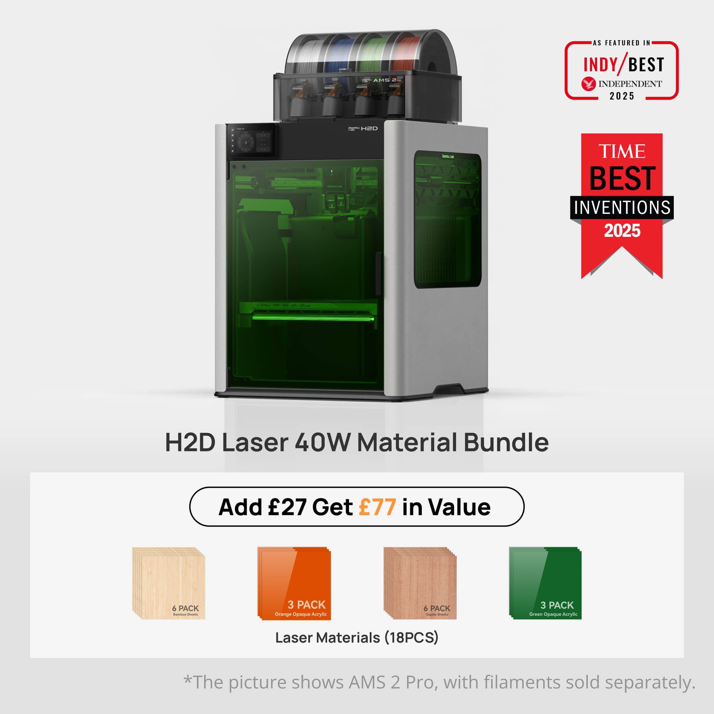 Bambu Lab H2D | Dual Extruder 3D Printer | Bambu Lab UK Store