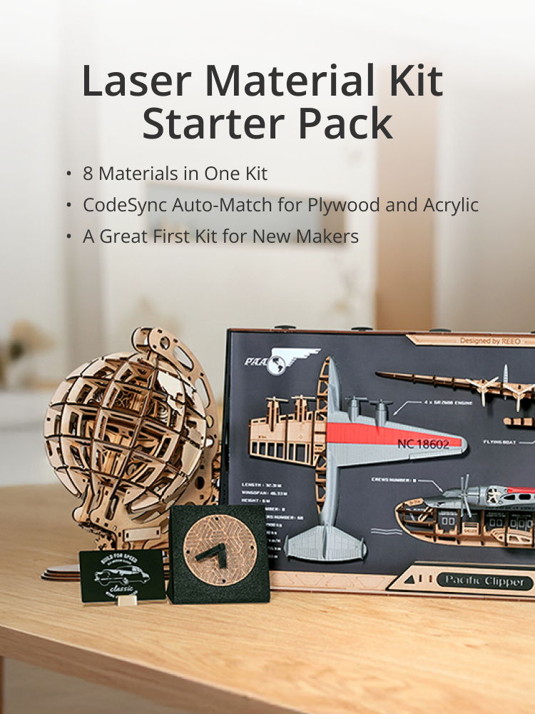 Laser Material Kit – Starter Pack（49 pcs） | Bambu Lab US Store