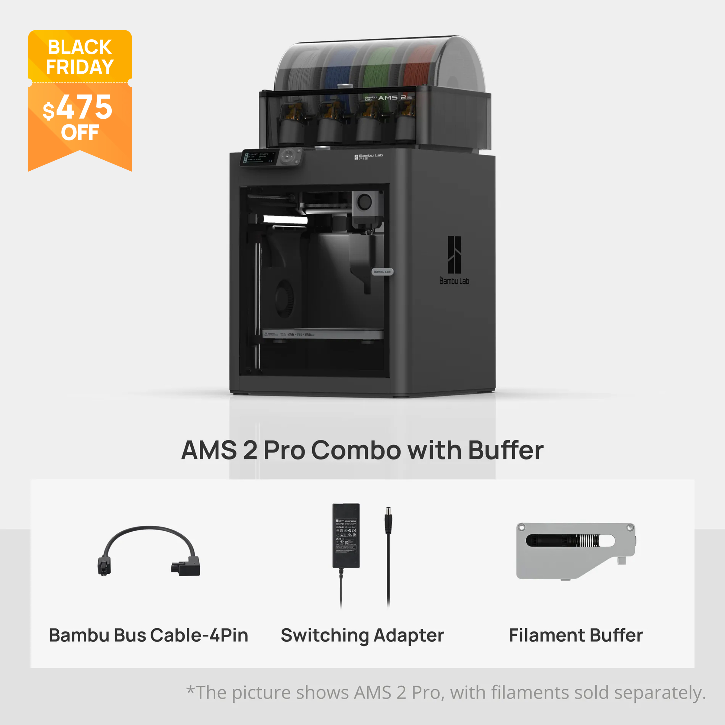 Bambu Lab P1S Series 3Dプリンター Bambu Lab P1S | 3D Printer with Enclosure and Filter | Bambu Lab