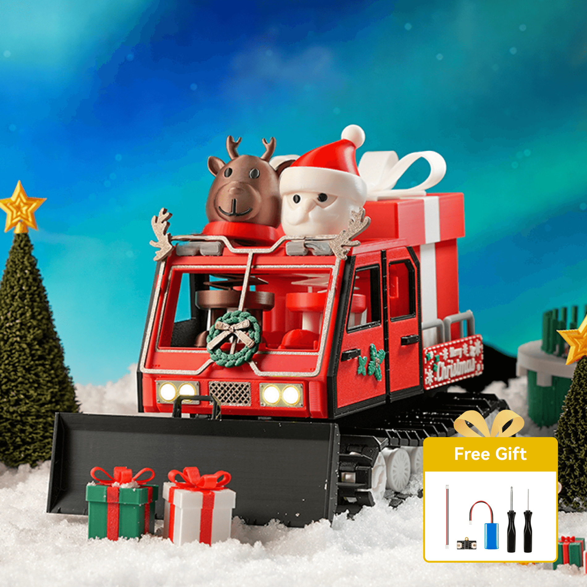 Christmas Santa's Snowcat - CyberBrick RC | Bambu Lab CA Store