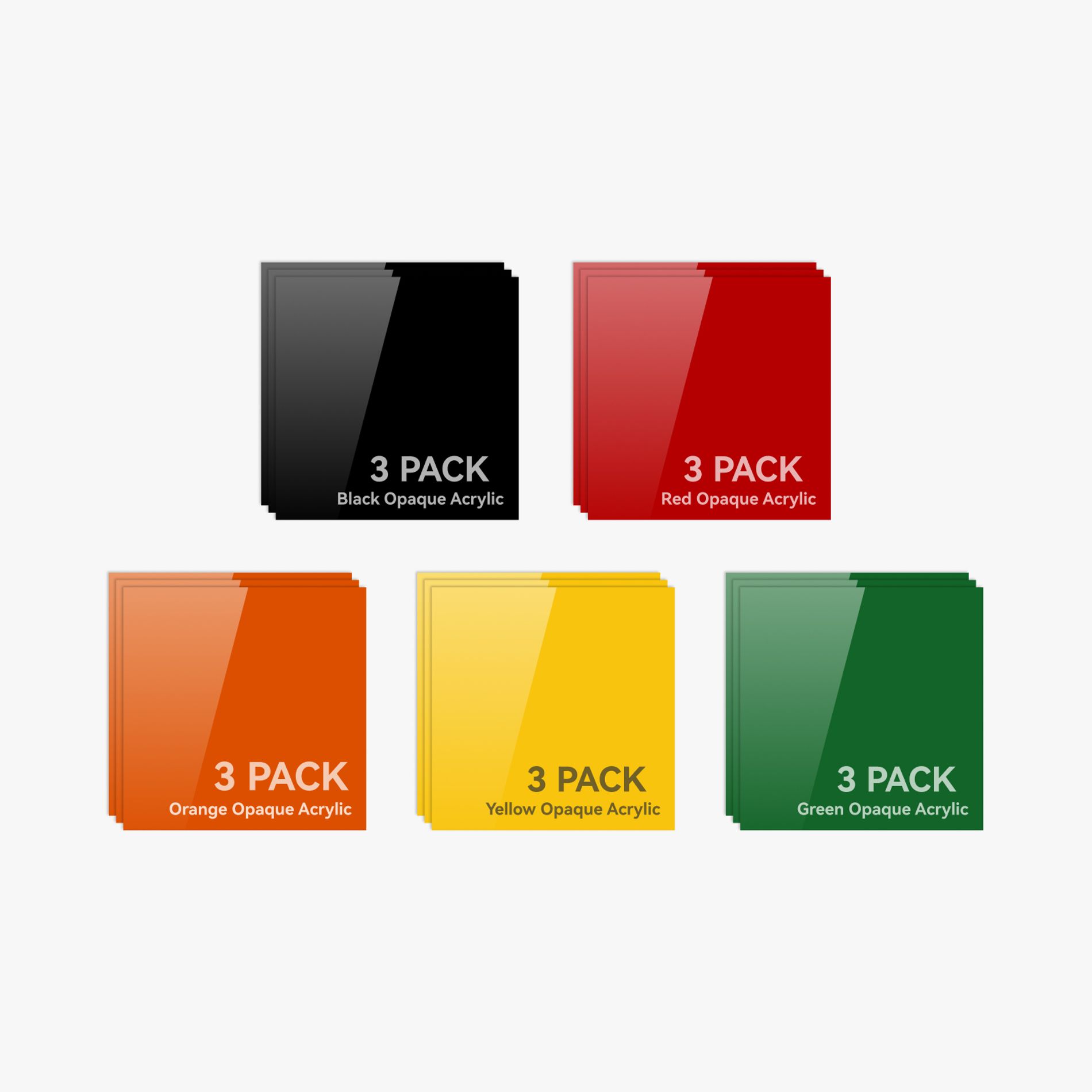 Ultimate Opaque Glossy Acrylic Kit (15 pcs) | Bambu Lab US Store