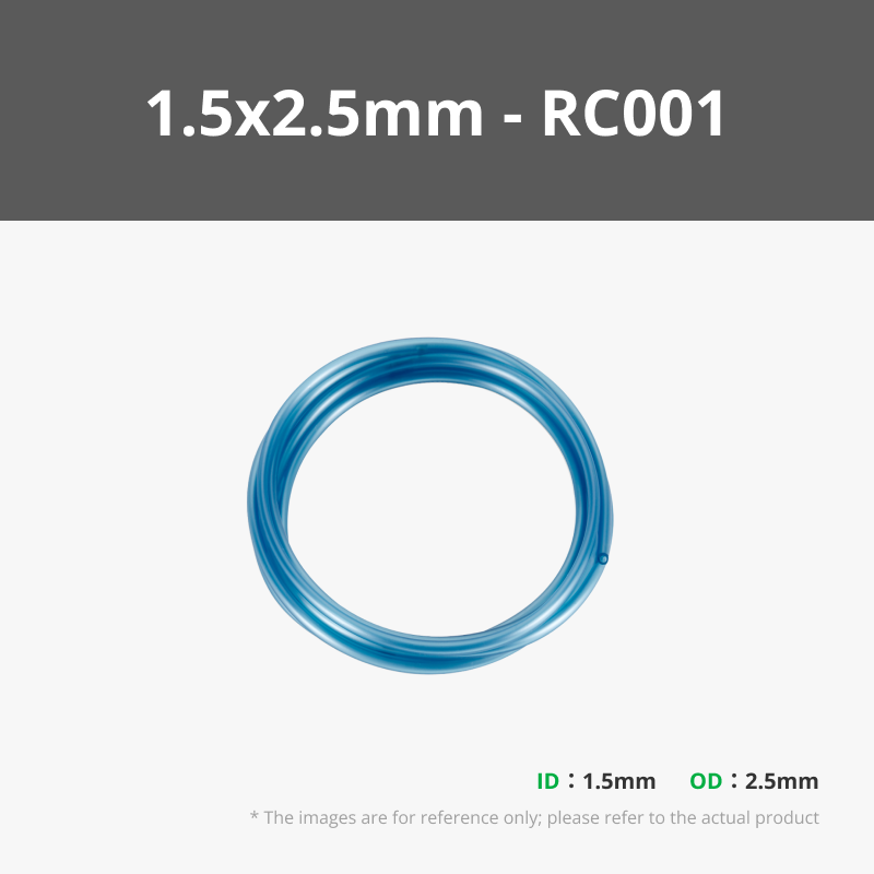 1.5x2.5mm Translucent Blue 2m (1PCS) - RC001