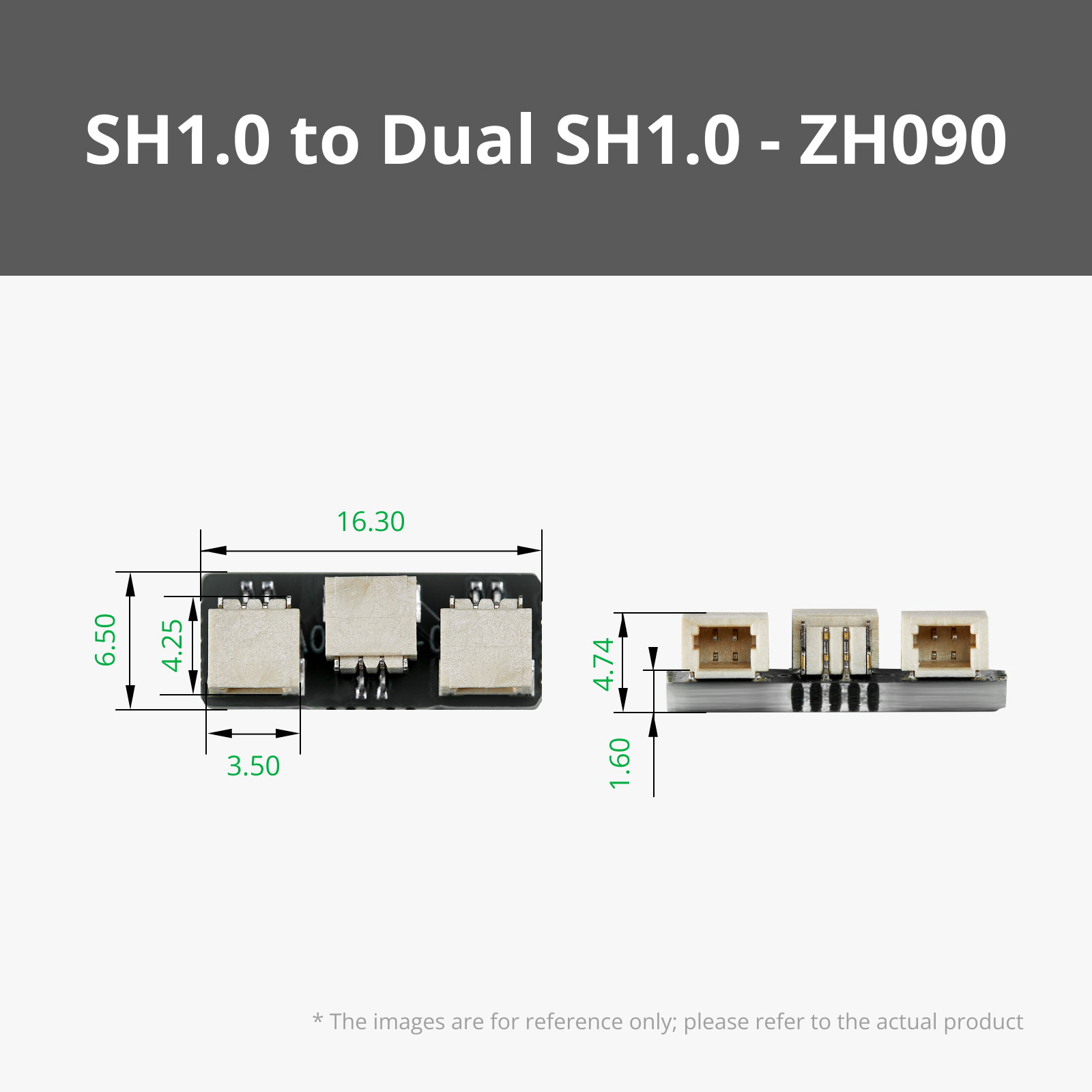 sh1t0様用 SH1.0 to Dual SH1.0 Adapter (2PCS) | Bambu Lab US Store