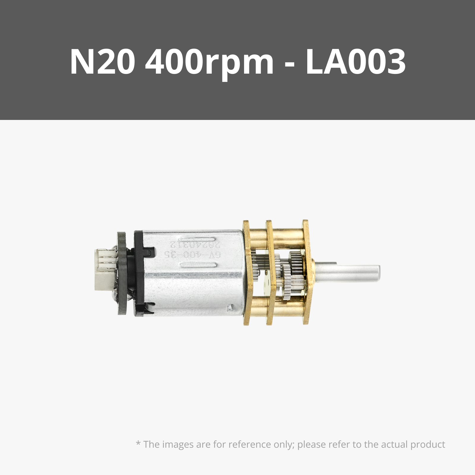 N20 Reduction Gear Motor 400rpm (1PCS) - LA003
