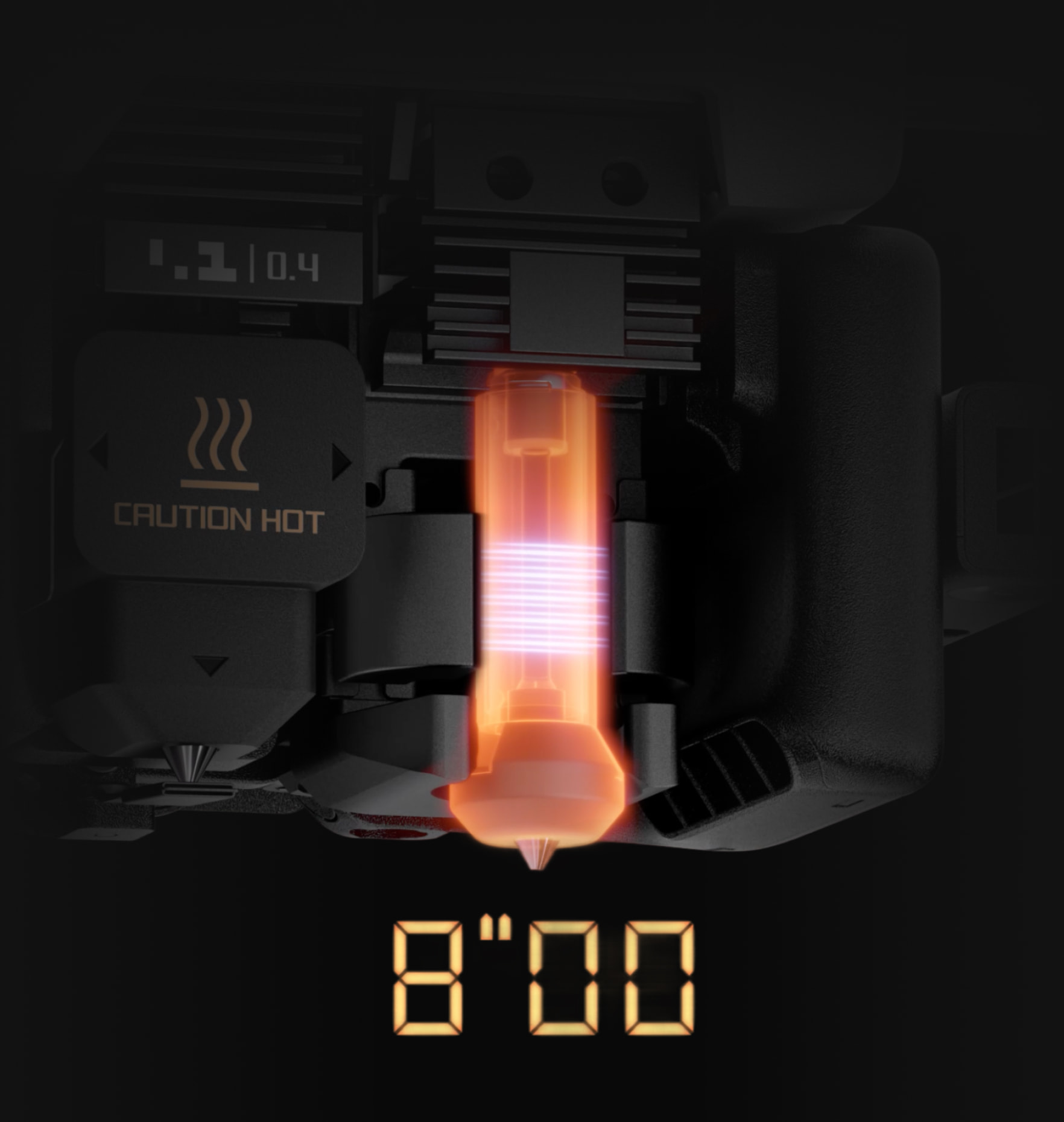 Vortek indüksiyonla hotend ısıtma
