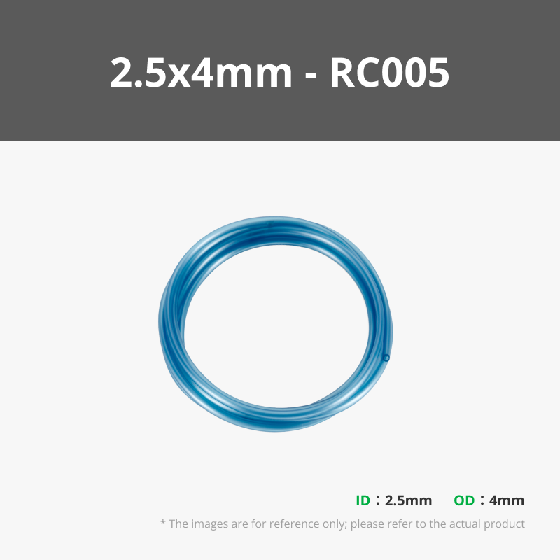 2.5x4mm Translucent Blue 2m (1PCS) - RC005