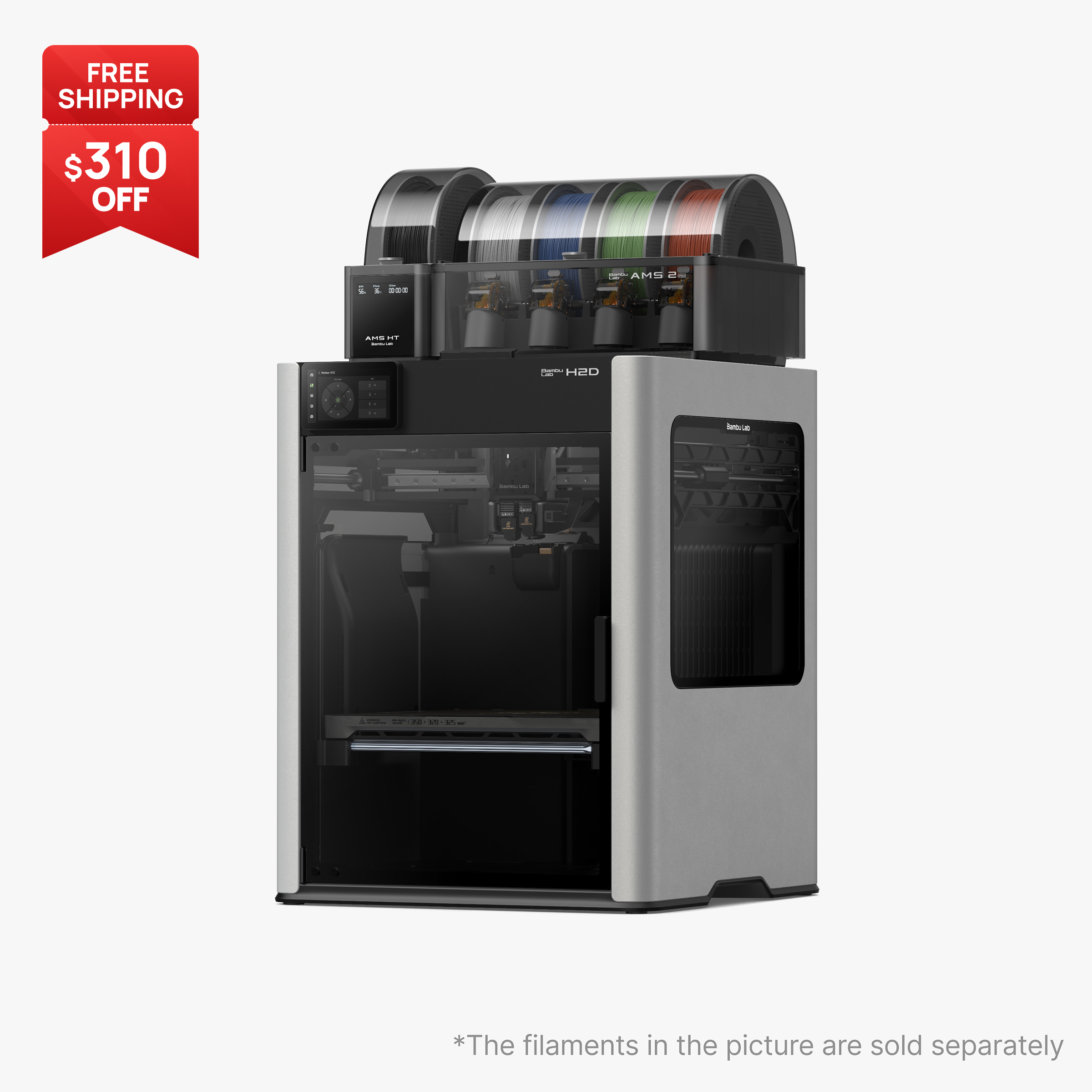 Bambu Lab H2D Combo 3Dプリンター 本体 Buy Bambu Lab H2D: More Than a Dual Extruder 3D Printer | Bambu