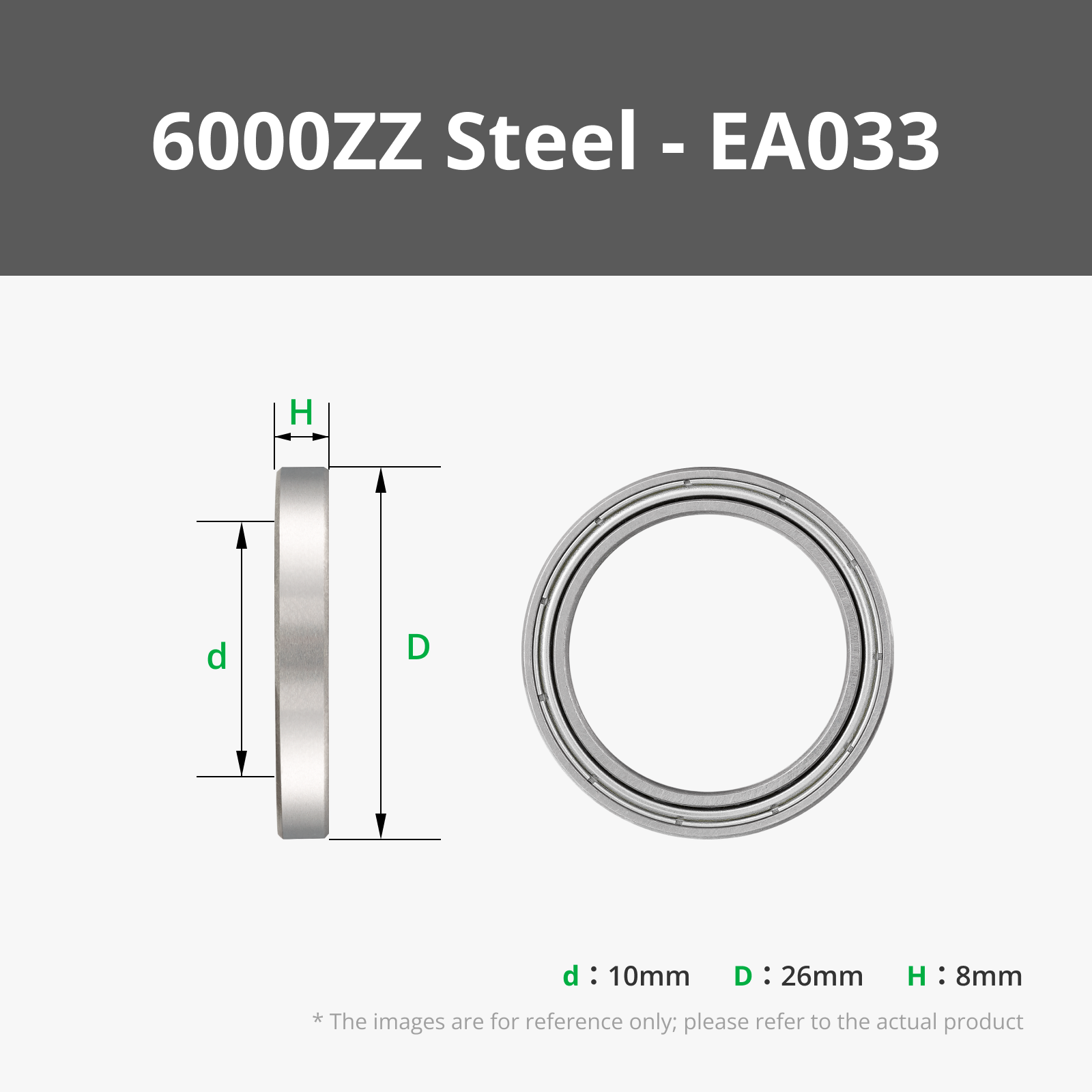 6000ZZ (2PCS) - EA033