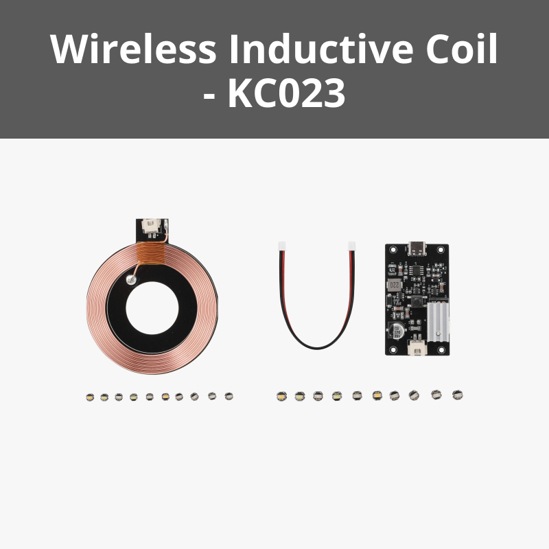 Wireless Inductive Coil Kit / Wireless Inductive Coil Kit / Wireless Inductive Coil Kit with 20 LED Lights - KC023