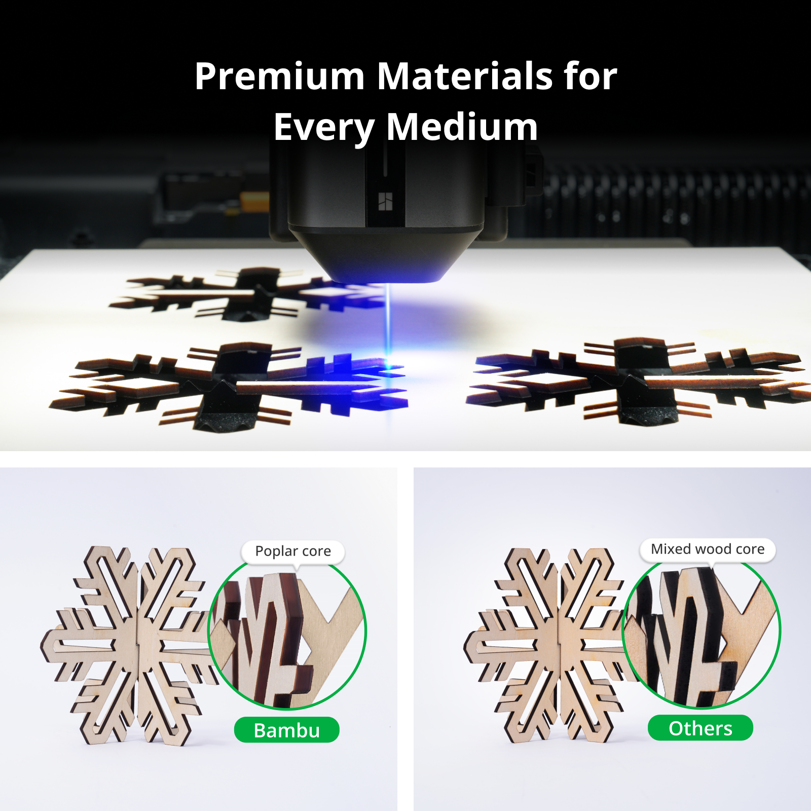 Laser Material Kit – Starter Pack（49 pcs） | Bambu Lab US Store