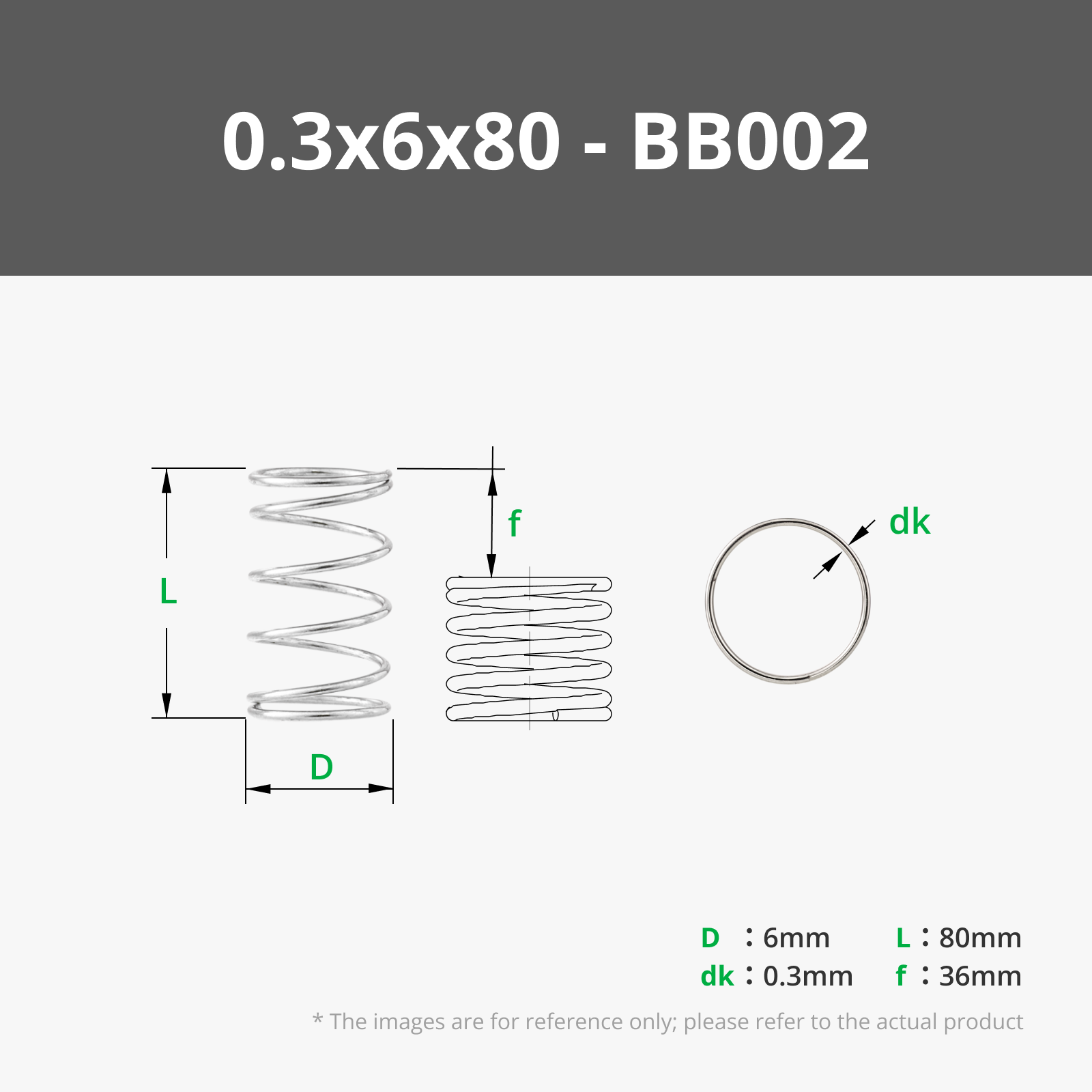 0.3x6x80 mm (5PCS) - BB002