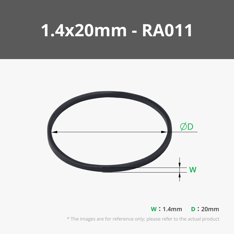 1.4x20mm Black (100PCS) - RA011