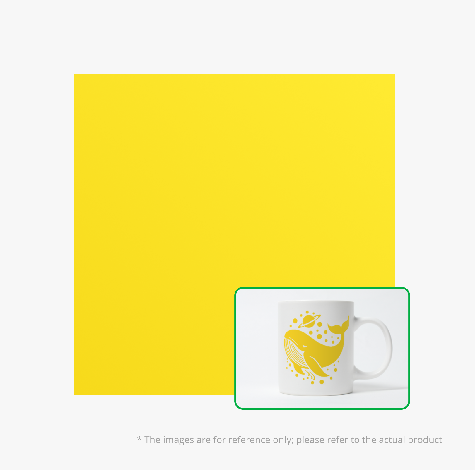 Lemon Yellow (YG014) / 300x300mm (10pcs) / Blade Cutting
