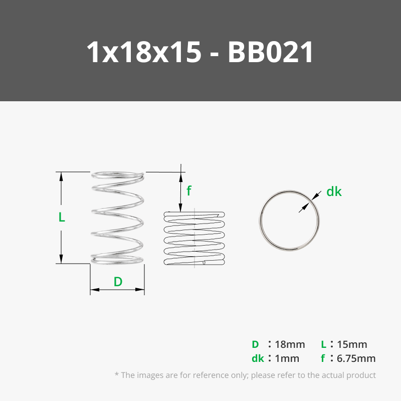 1x18x15 mm (2PCS) - BB021