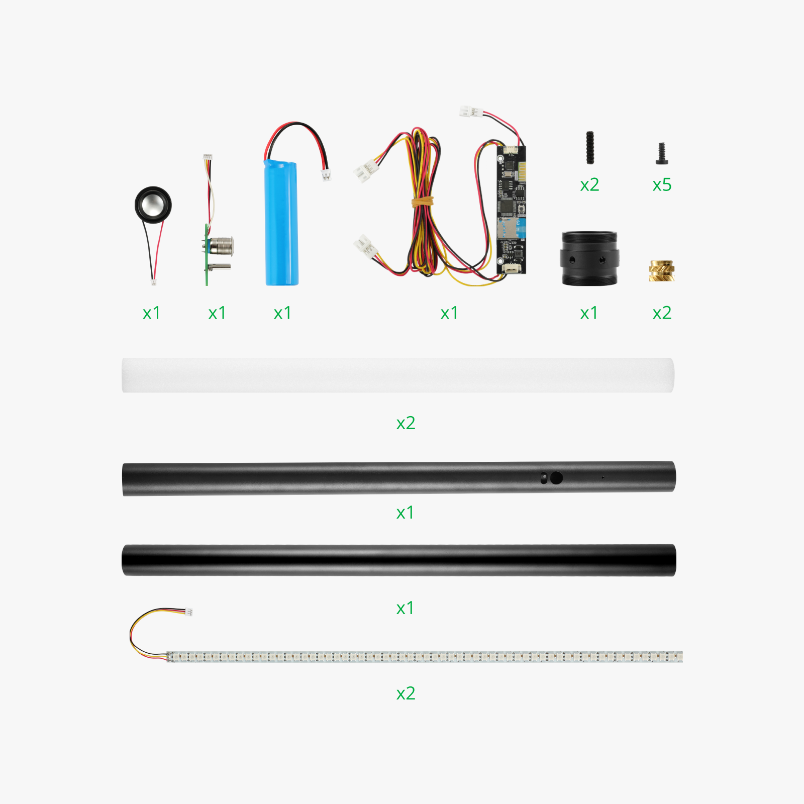 ערכת מרכיבי מטה מואר מופעל בתנועה עם רמקול מבית Bambu Lab