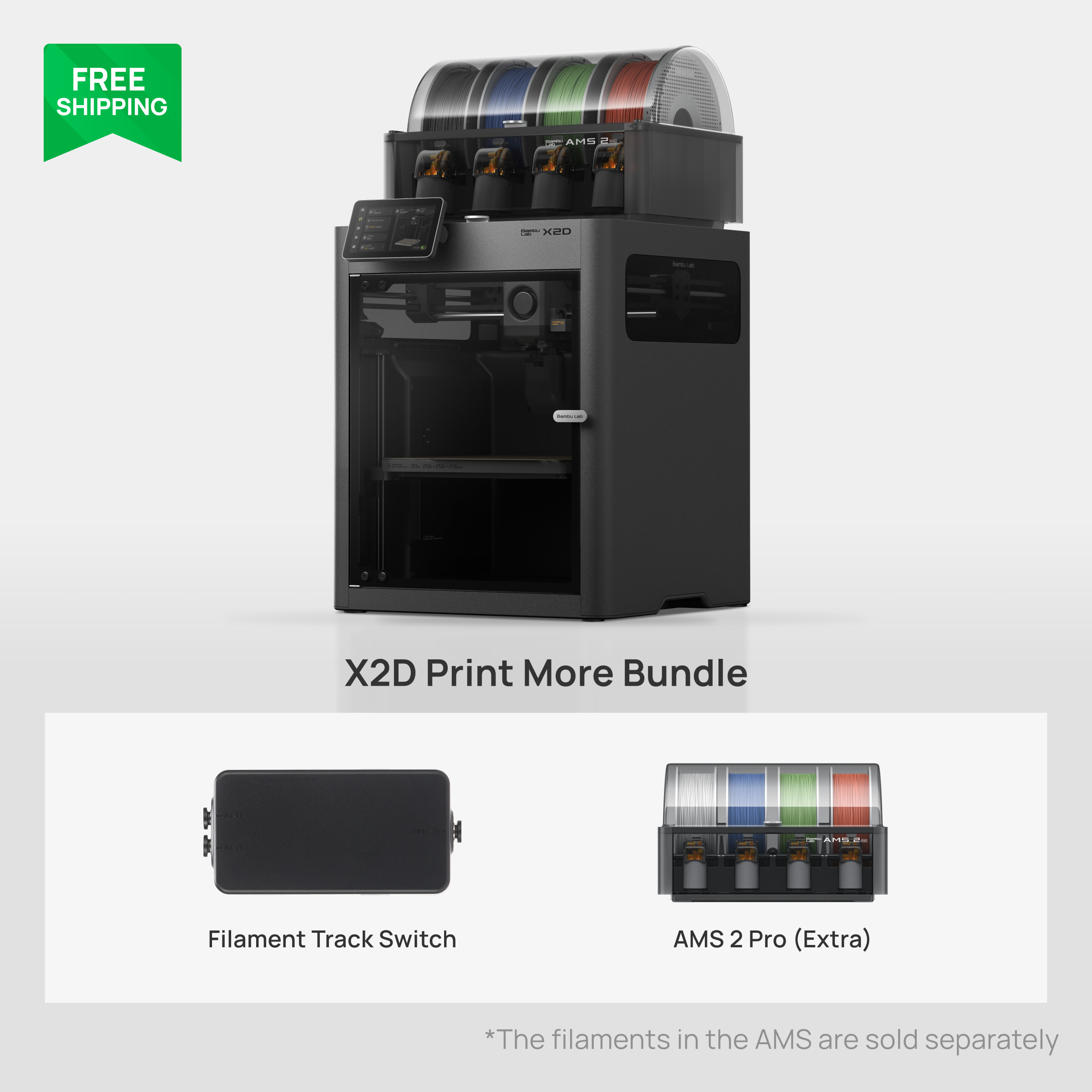 Buy Bambu Lab X2D: Budget Dual Extruder 3D Printer for Easy