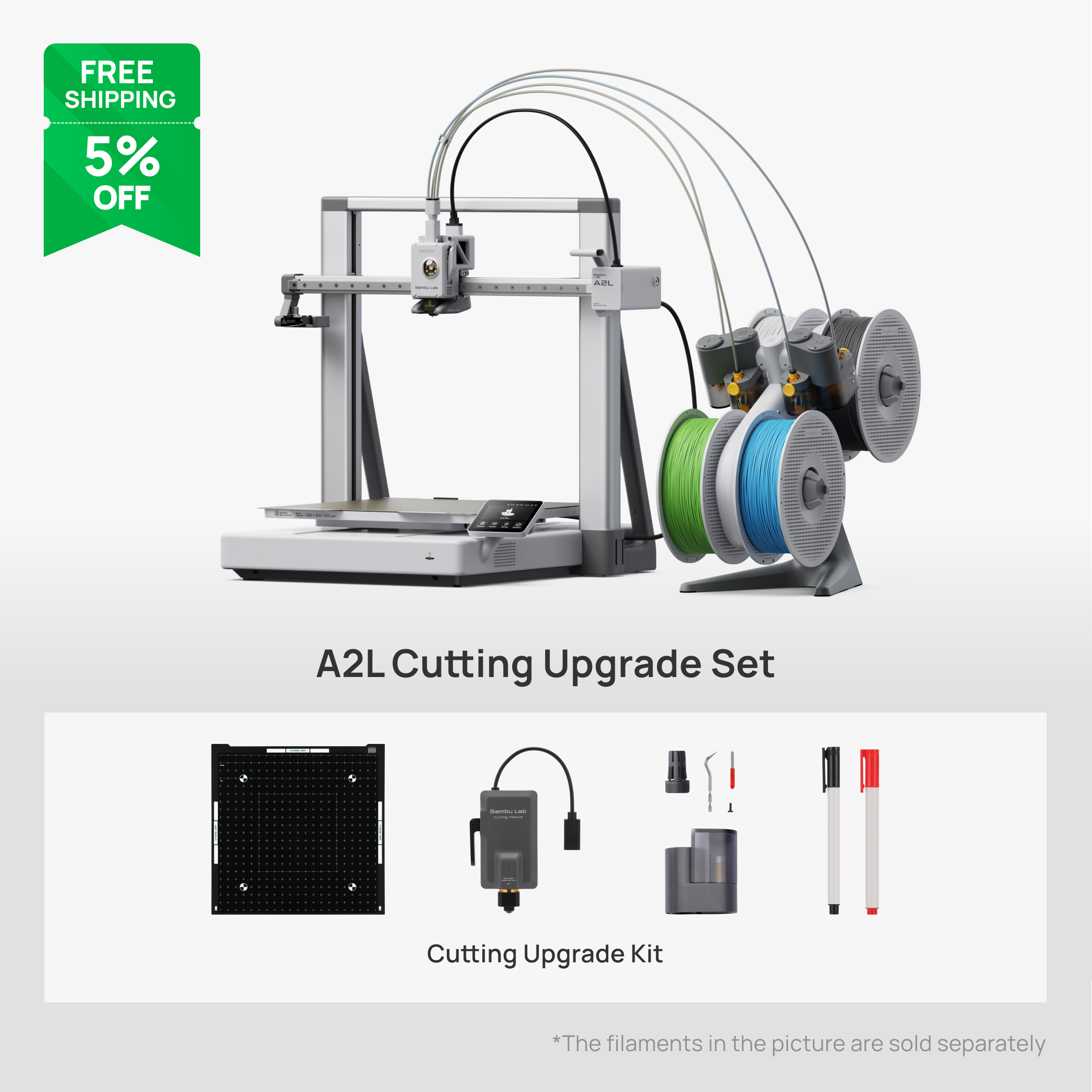 Buy Bambu Lab A2L: Budget Large-format 3D Printer for Beginners