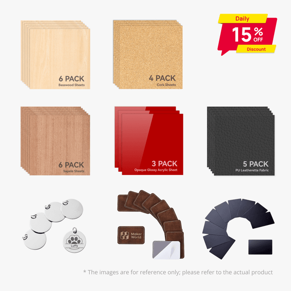 Laser Material Kit – Starter Pack（49 pcs） | Bambu Lab US Store