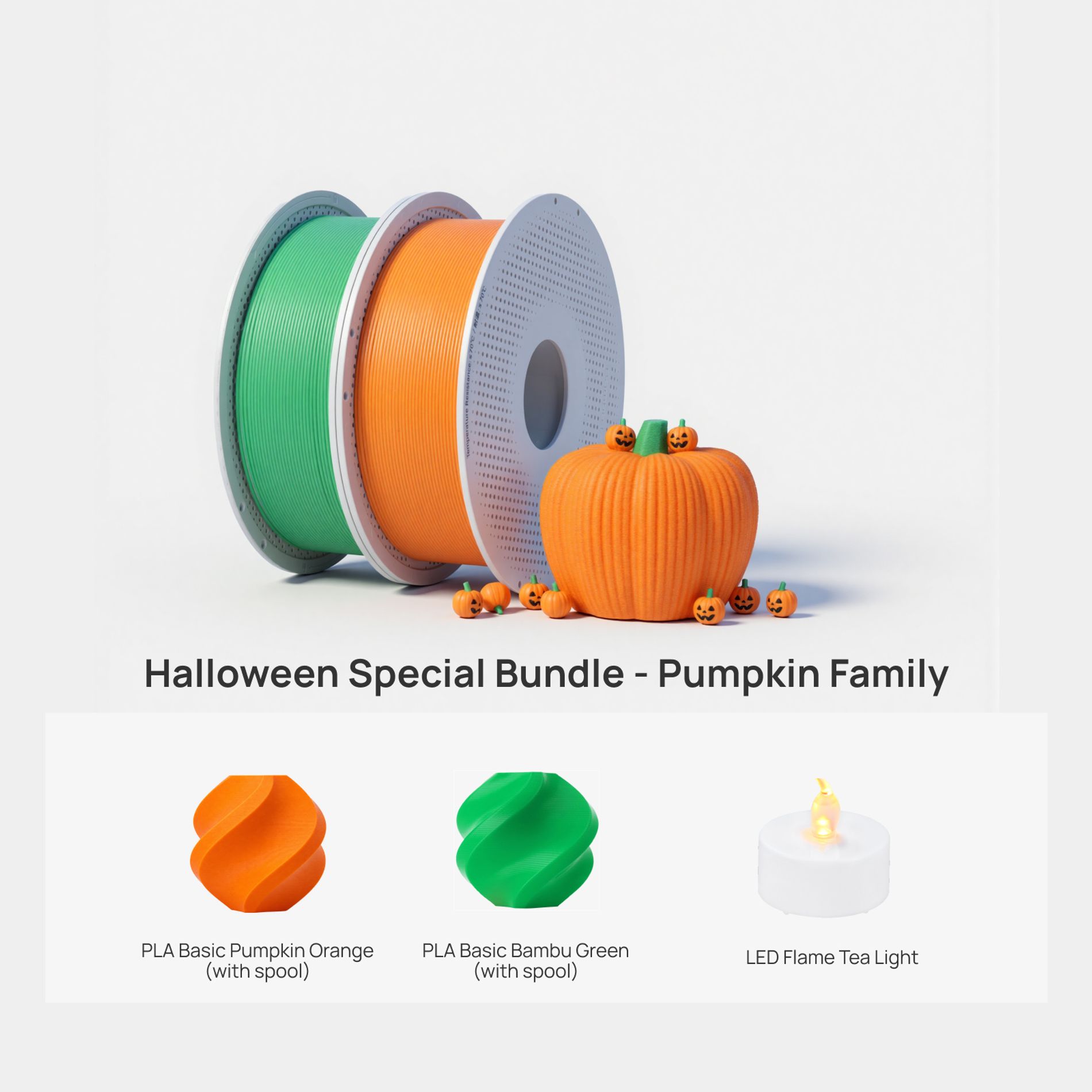 Halloween Special Bundle - Pumpkin Family | Bambu Lab US Store
