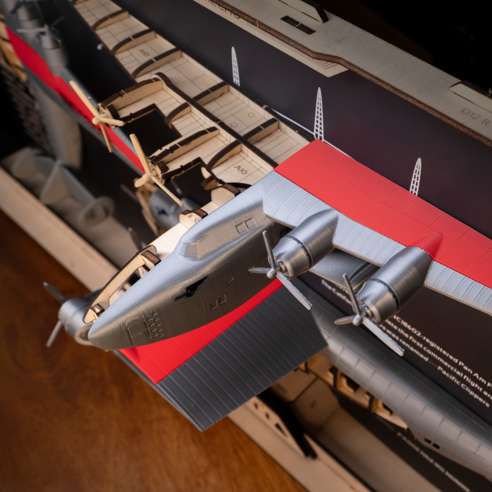 2.5D Framed Blueprint - Pacific Clipper | Bambu Lab US Store