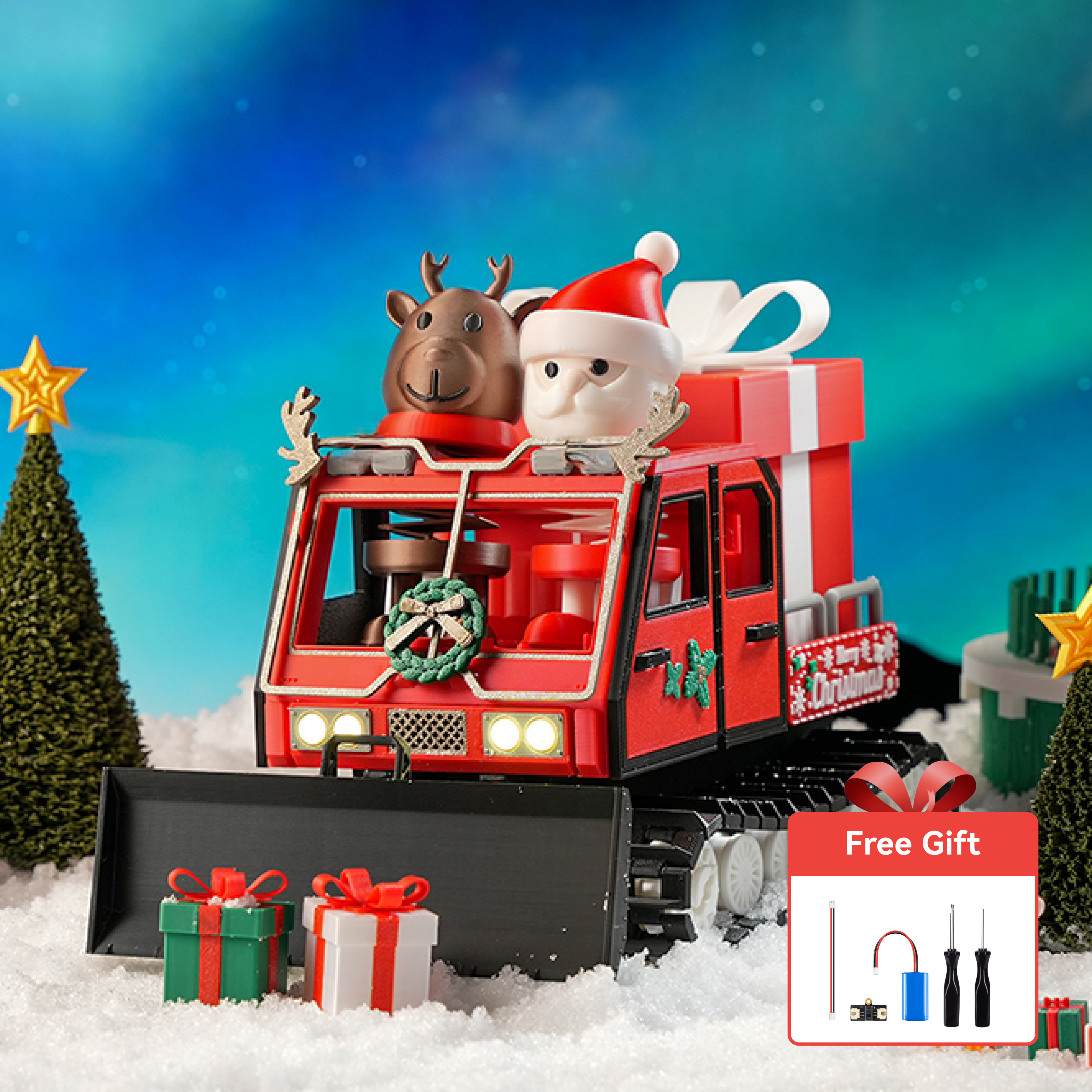 Christmas Santa's Snowcat - CyberBrick RC | Bambu Lab US Store