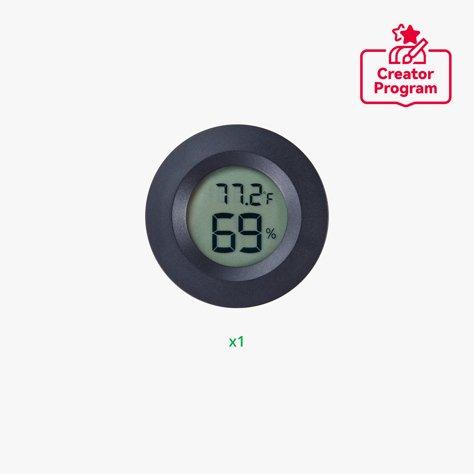 Circular Embedded Electronic Digital Thermometer Hygrometer for AMS or ...