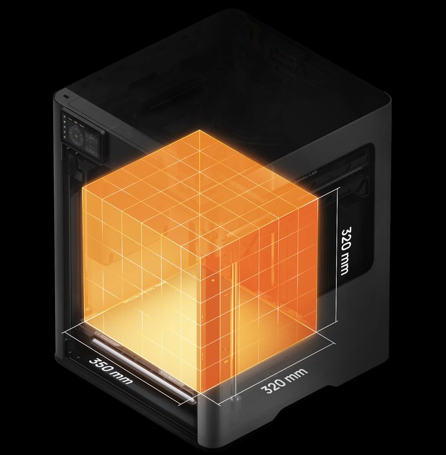 Gran formato, doble extrusión · Bambu Lab H2D