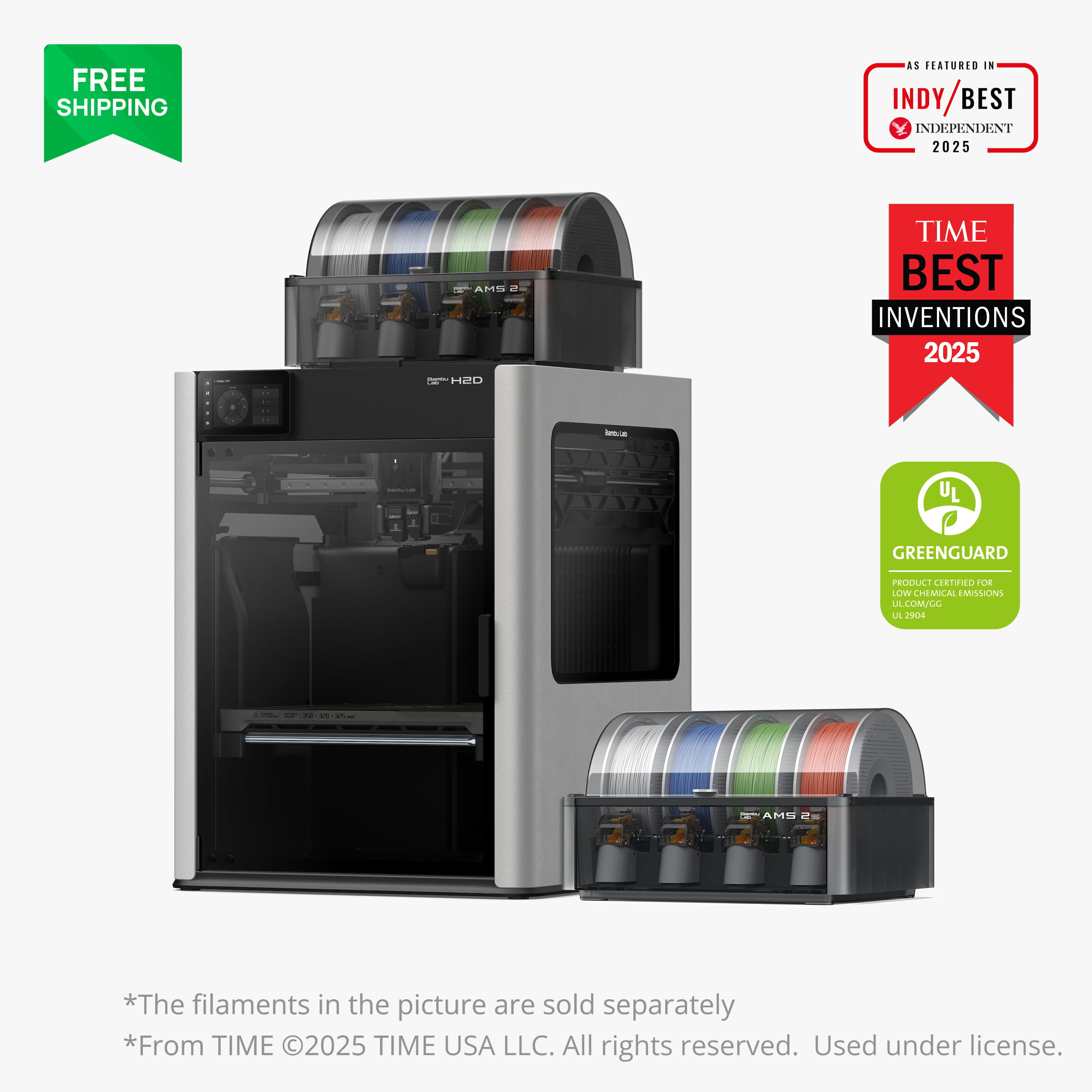 Bambu Lab H2D AMS Combo 3Dプリンター Buy Bambu Lab H2D: More Than a Dual Extruder 3D Printer | Bambu