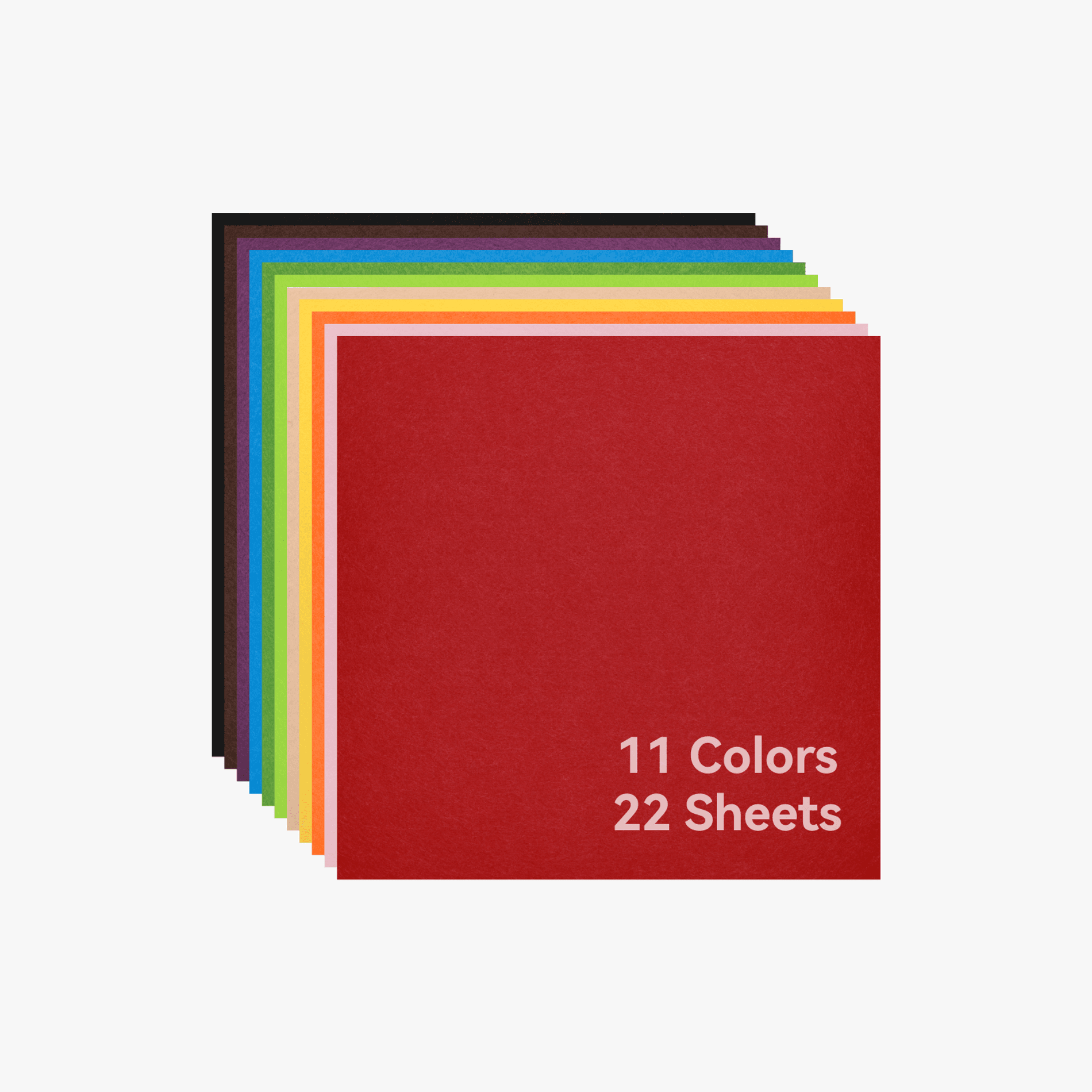 Color Felt Fabric Squares (22pcs) | Bambu Lab US Store