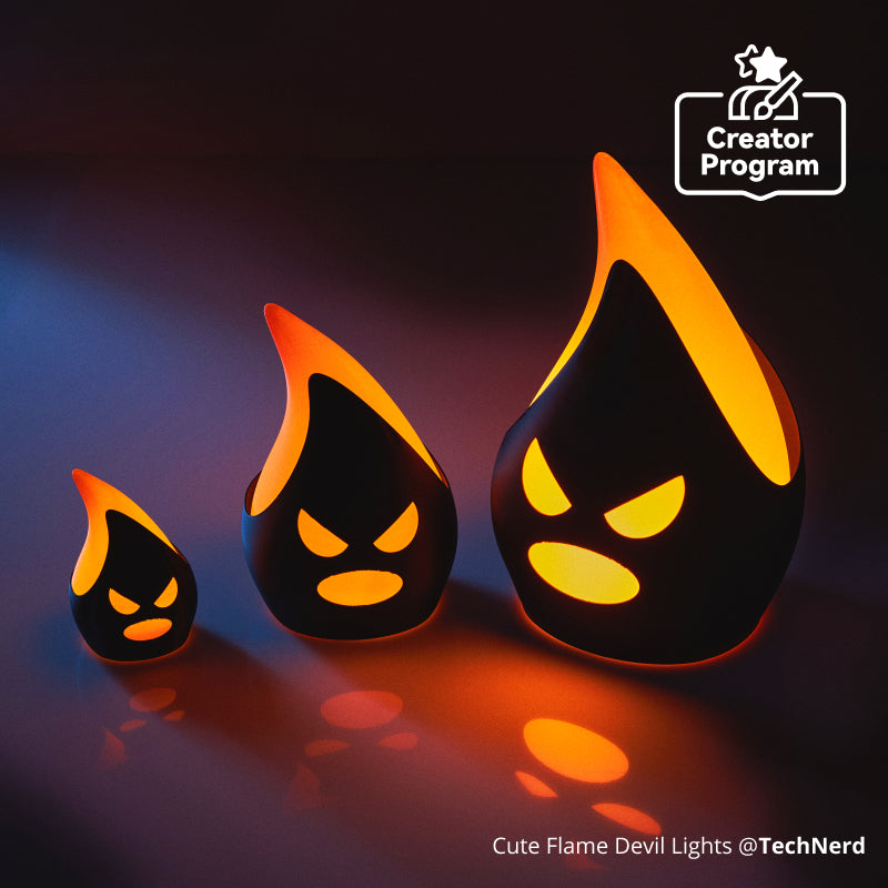 Cute Flame Devil Lights | Bambu Lab US Store