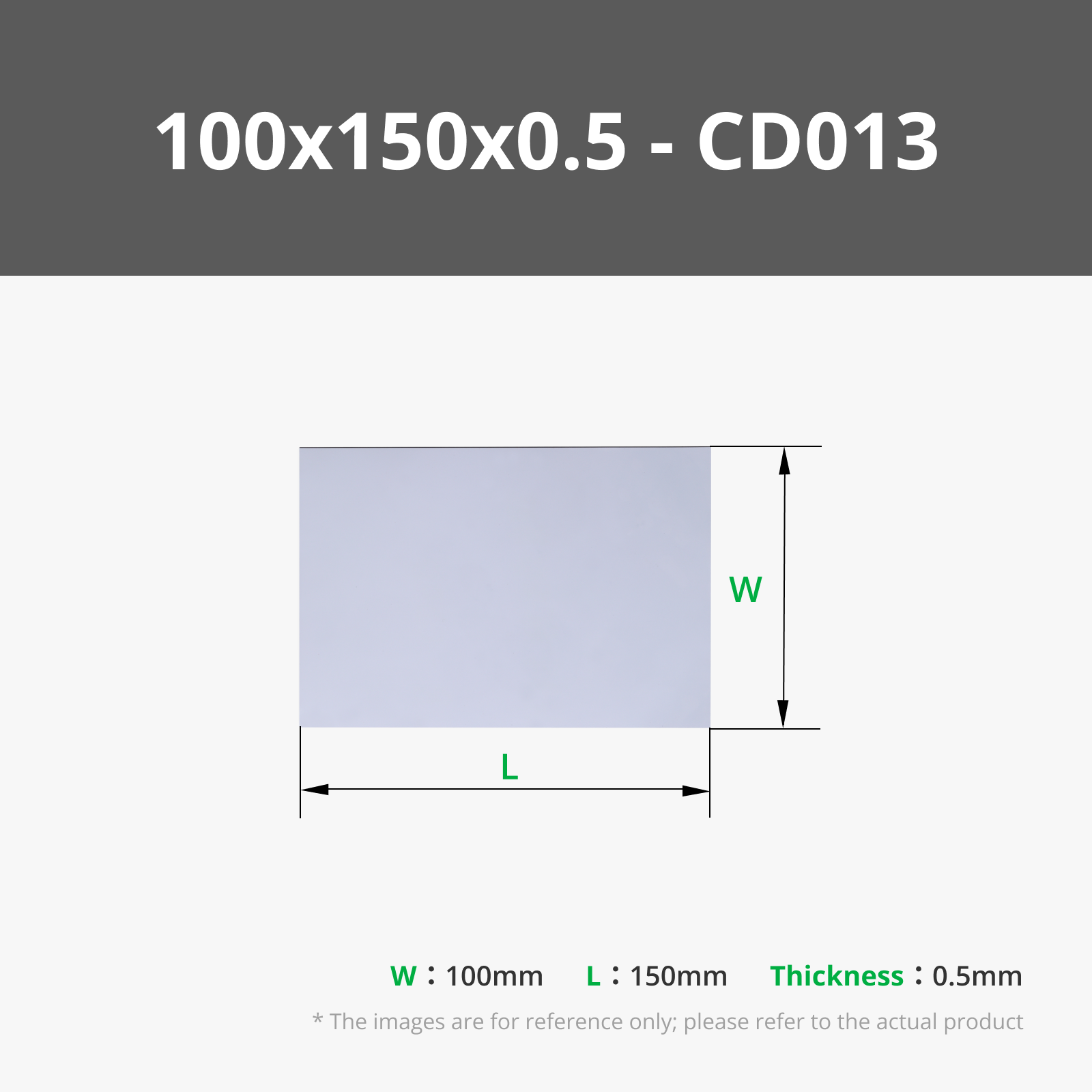 100x150x0.5 mm (2PCS) - CD013