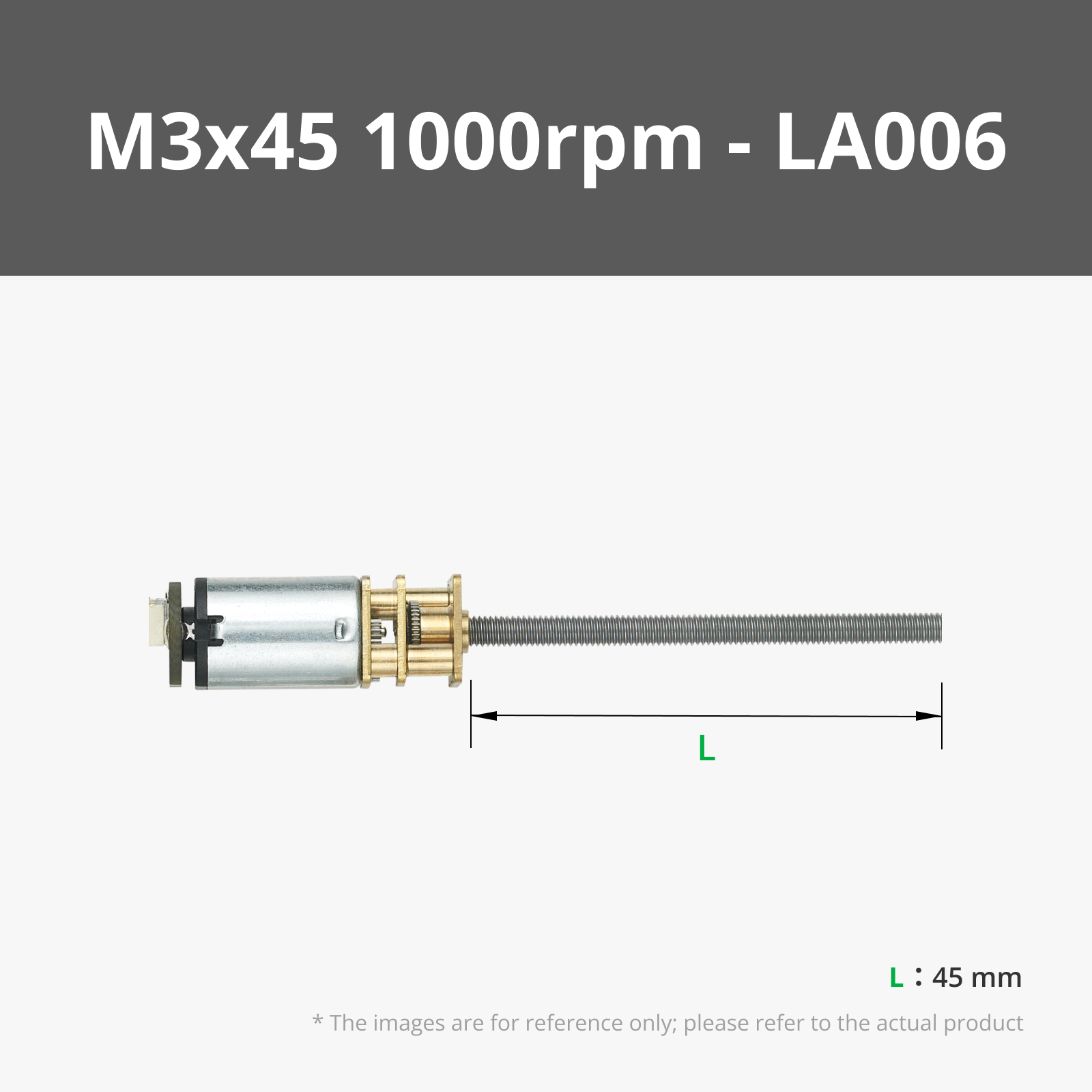 N20 M3 Threaded Shaft Reduction Gear Motor | Bambu Lab US Store