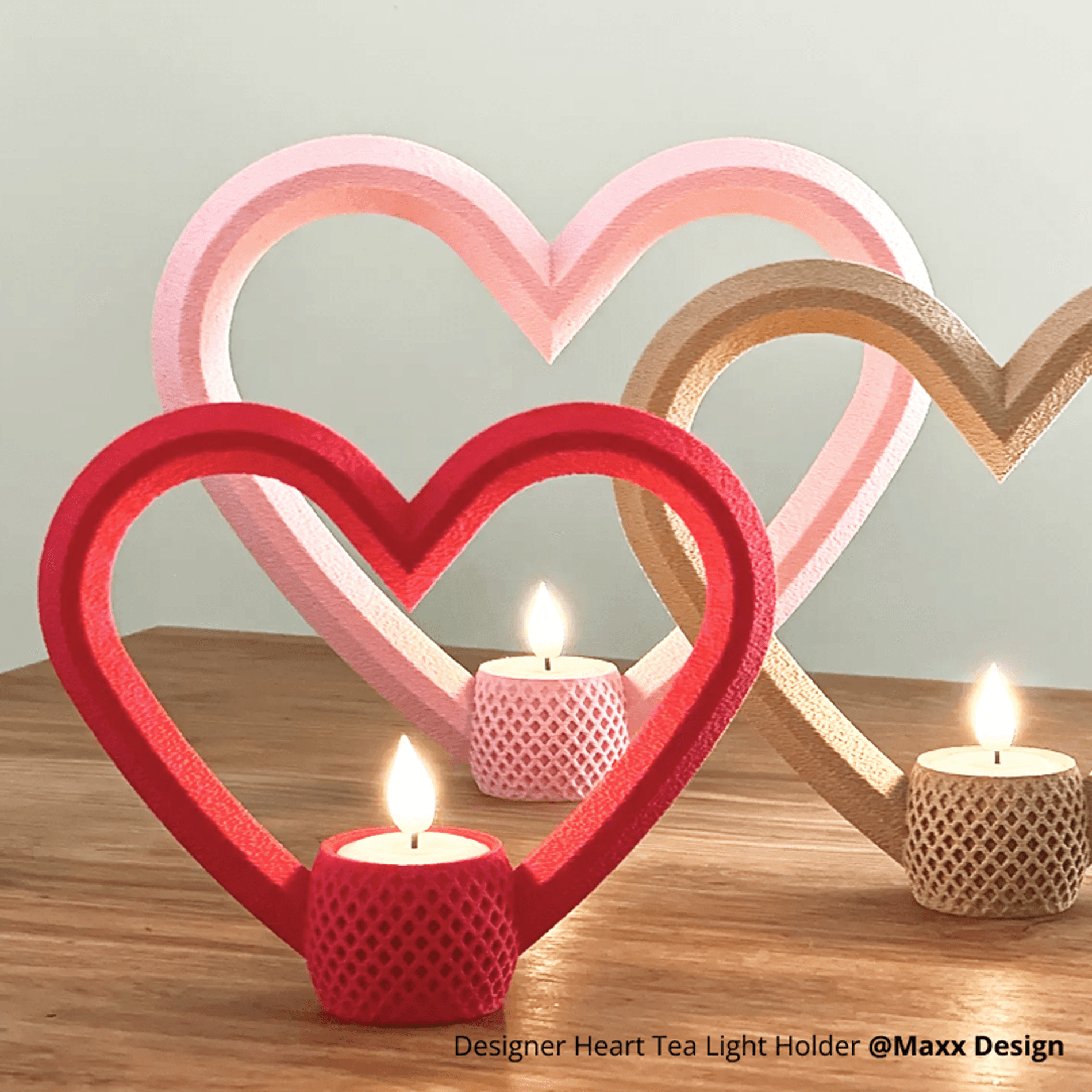D37.2x36.6mm LED Flame Tea Light Candle Set (12pcs) | Bambu Lab US