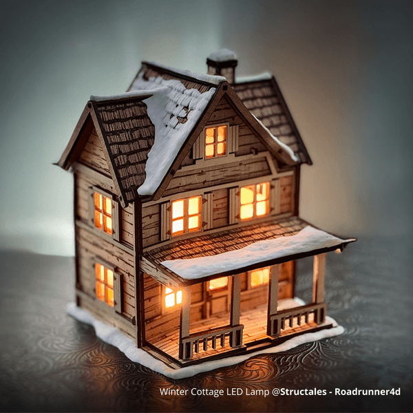 Winter Cottage LED Lamp | Bambu Lab US Store