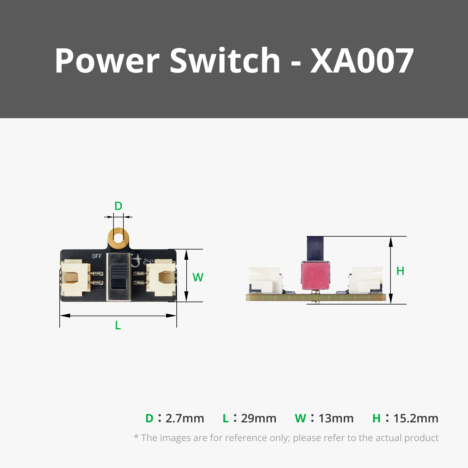 xiao⭐︎ Power Switch Module with 2Pin XH2.54 Connector (1PCS) | Bambu Lab