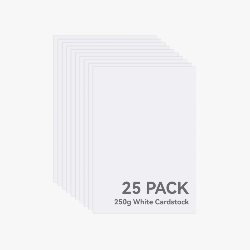 A4 250g White Cardstock (25pcs) - YE002 / Laser Cutting & Engraving, Blade Cutting