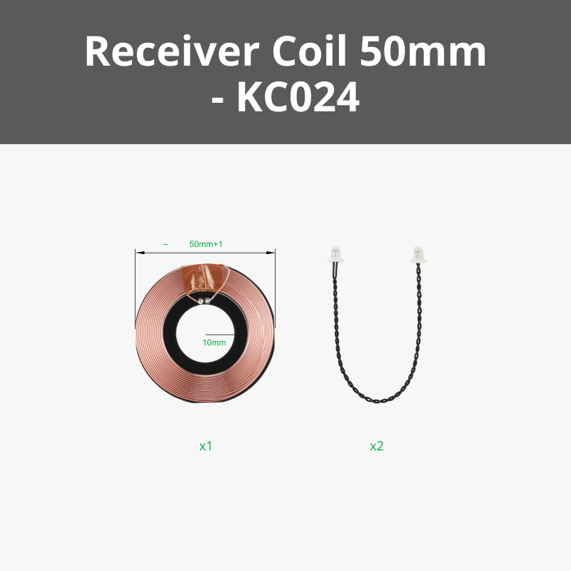 Wireless Inductive Receiver Coil / Wireless Inductive Receiver Coil / Wireless Inductive Receiver Coil - 50mm (1PCS) - KC024