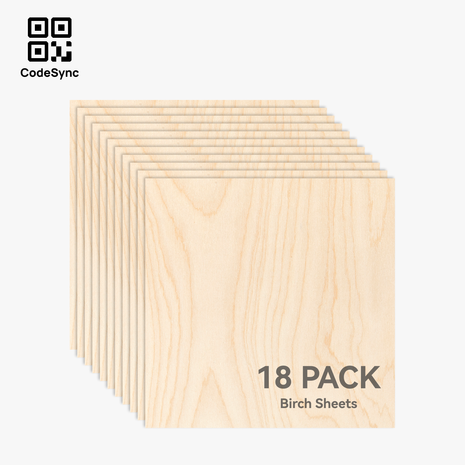 3mm Birch Plywood (18pcs) - ZE021 / Laser Cutting & Engraving