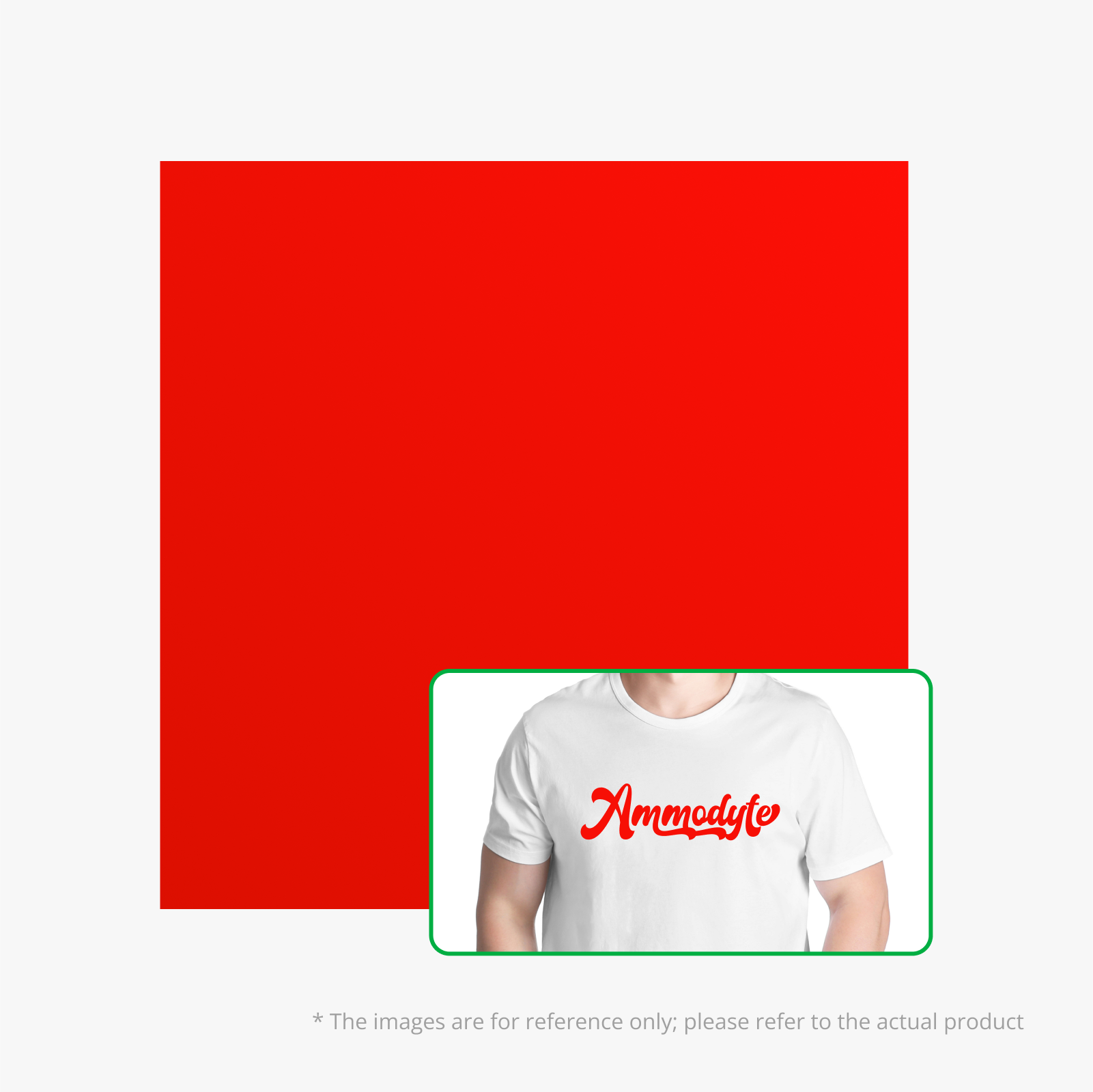 Non-Fluorescent / Red (YG002) / 300x300mm (10pcs)
