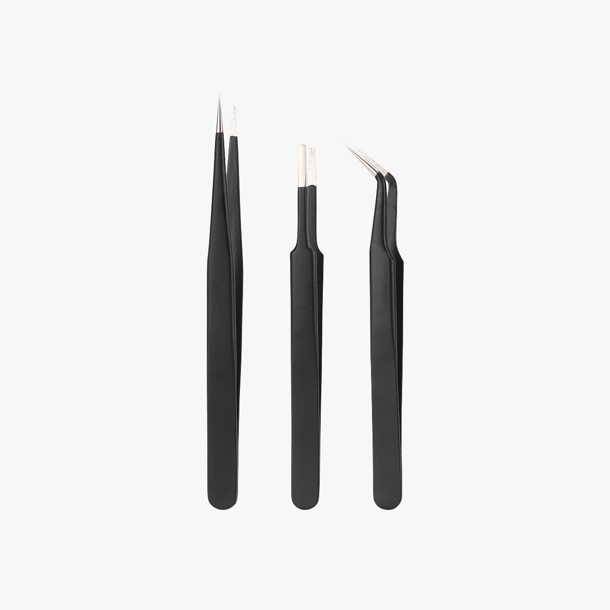 ESD Stainless Steel Tweezers Set
